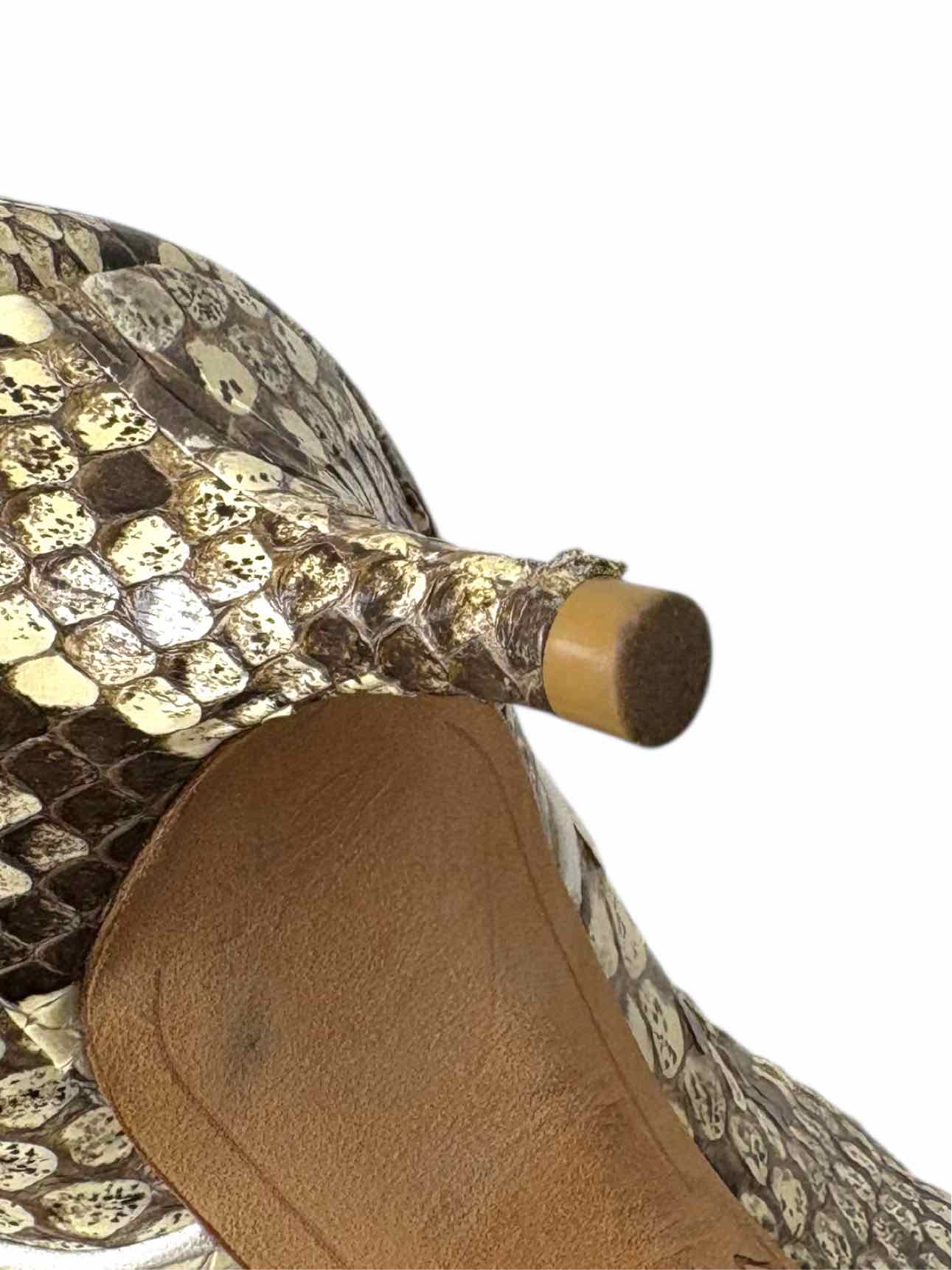 Alexandre Birman Size 35.5 Snake Print Leather Ankle Boots - Image 10