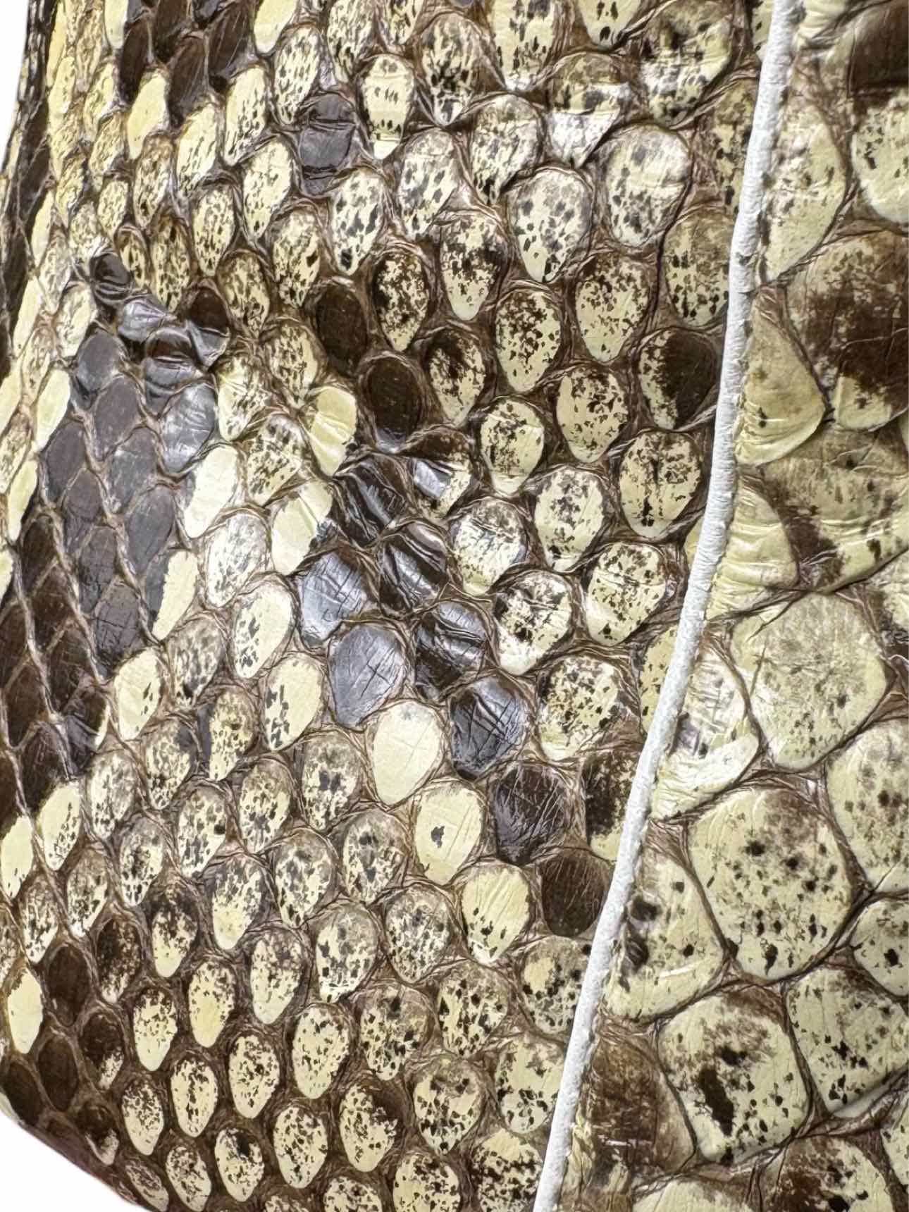 Alexandre Birman Size 35.5 Snake Print Leather Ankle Boots - Image 6