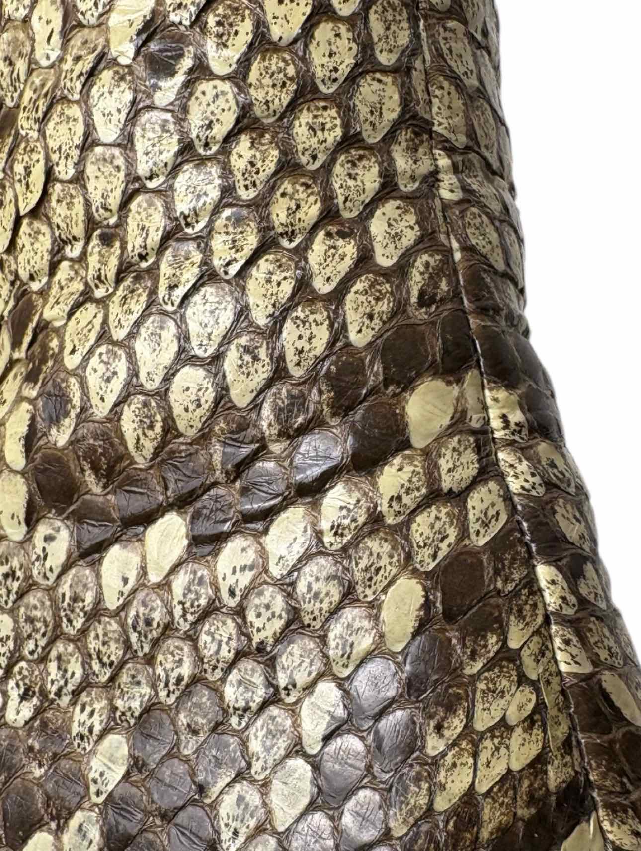 Alexandre Birman Size 35.5 Snake Print Leather Ankle Boots - Image 7