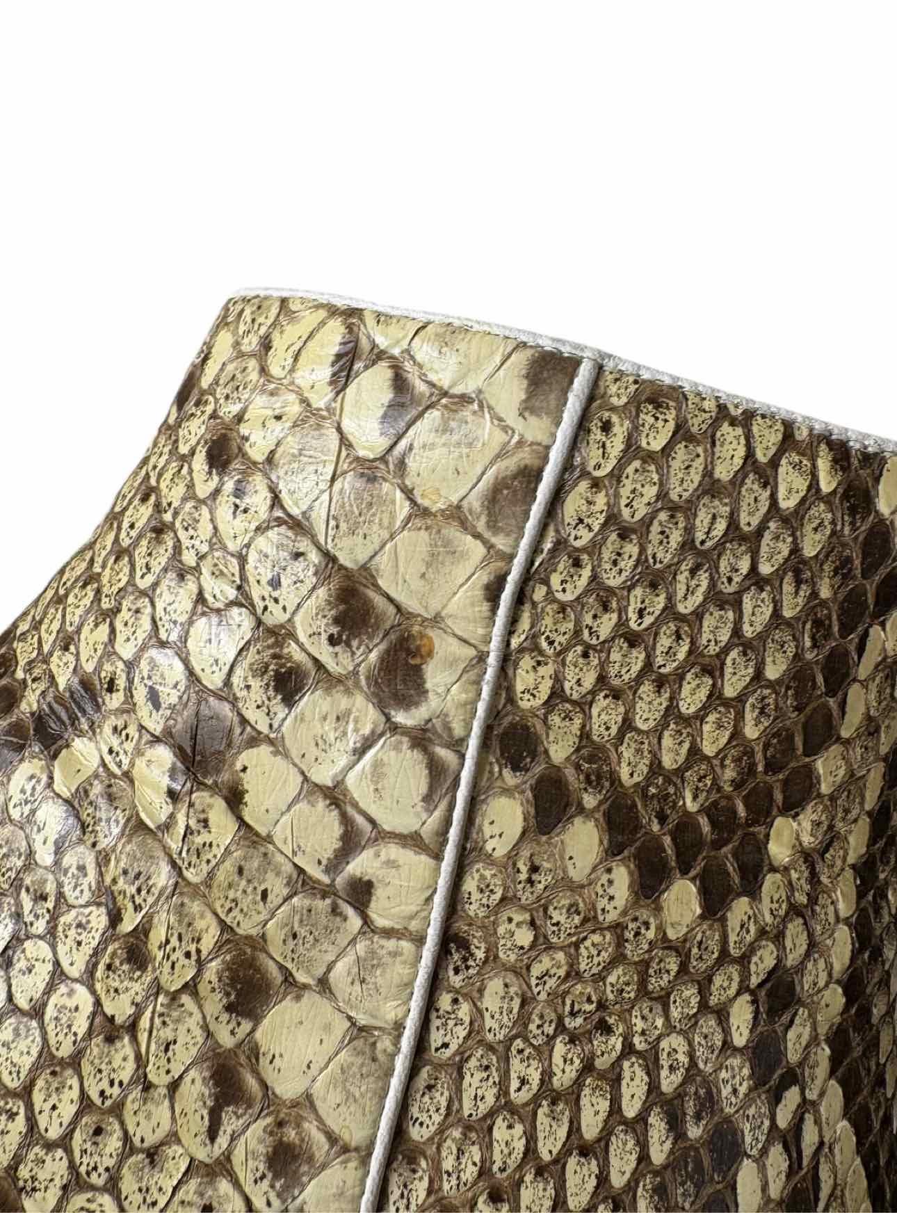 Alexandre Birman Size 35.5 Snake Print Leather Ankle Boots - Image 8