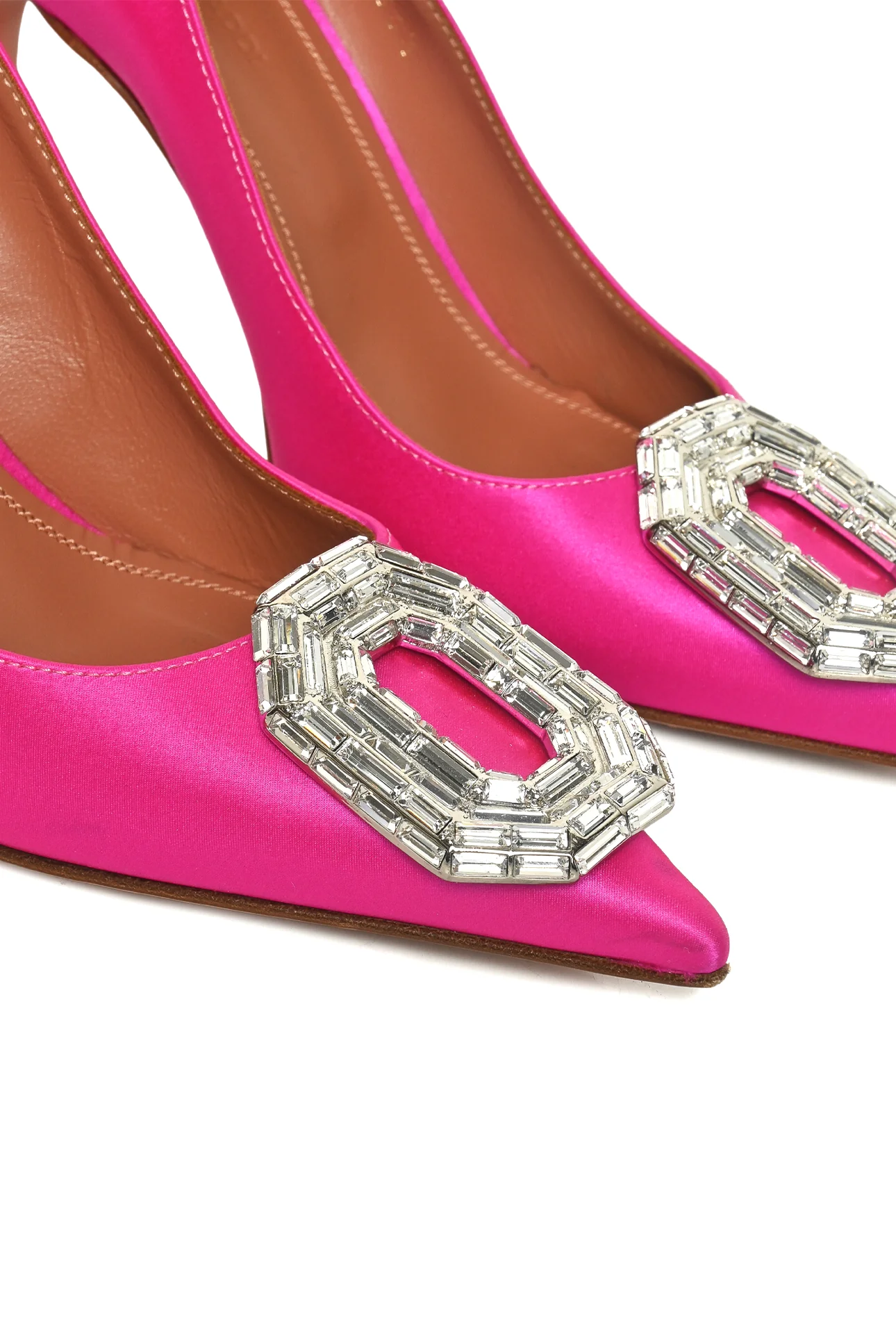 Amina Muaddi Size 36.5 Camelia Pump 90 Pumps - Image 5