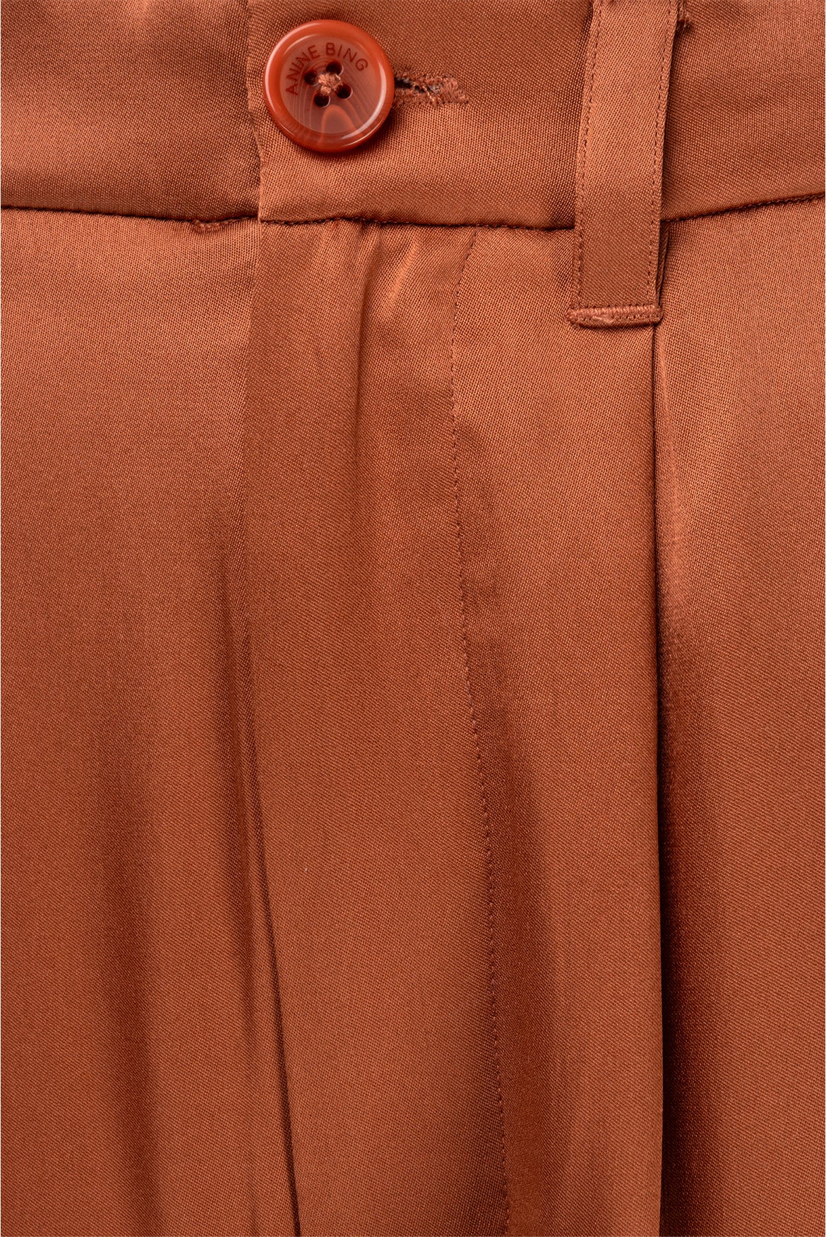Anine Bing Size 34 Carrie Silk Trousers - Image 3