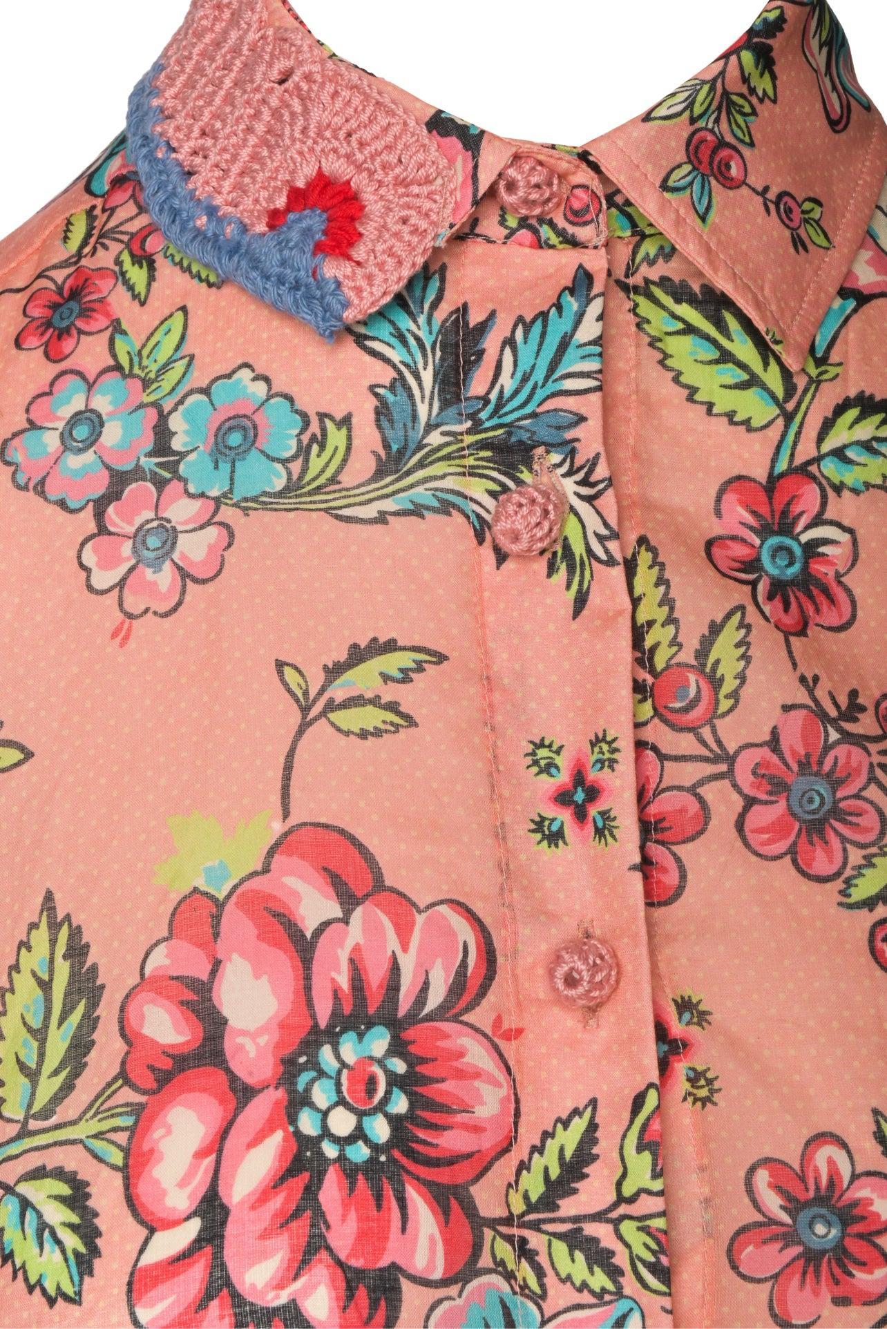 Anjuna Size S/M Floral Blouse - Image 3