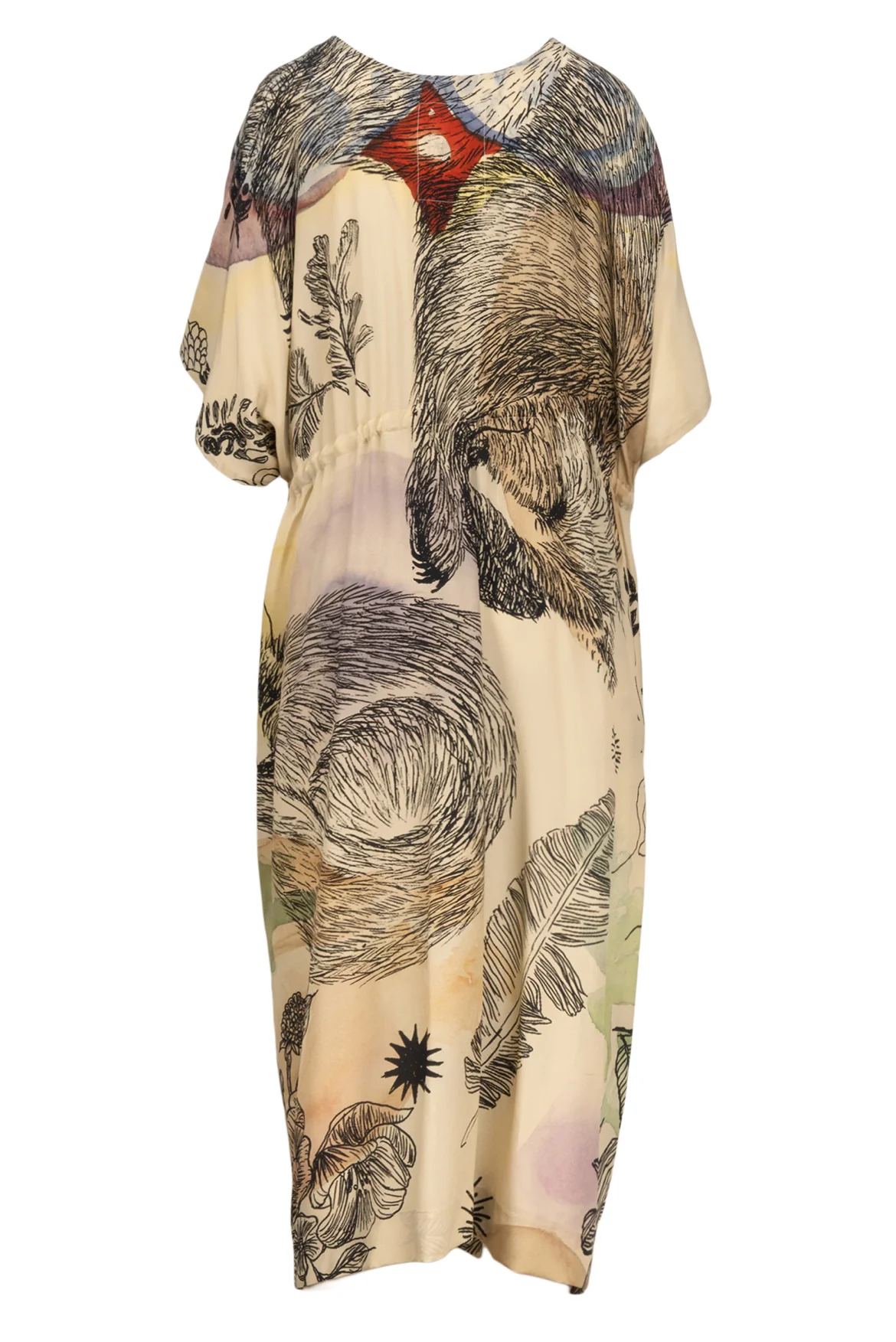 Anntian Size S Printed Silk Dress - Image 2