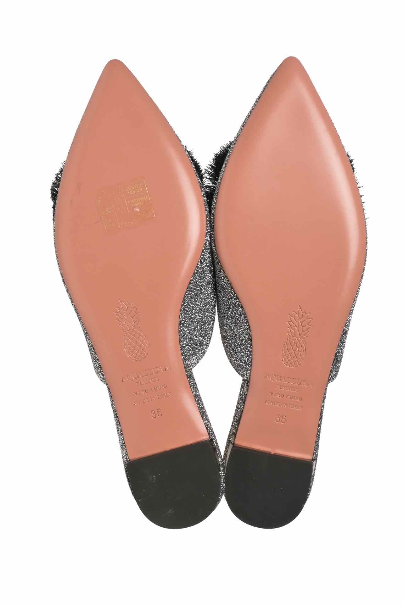 Aquazzura Size 36 Powder Puff Flats - Image 6