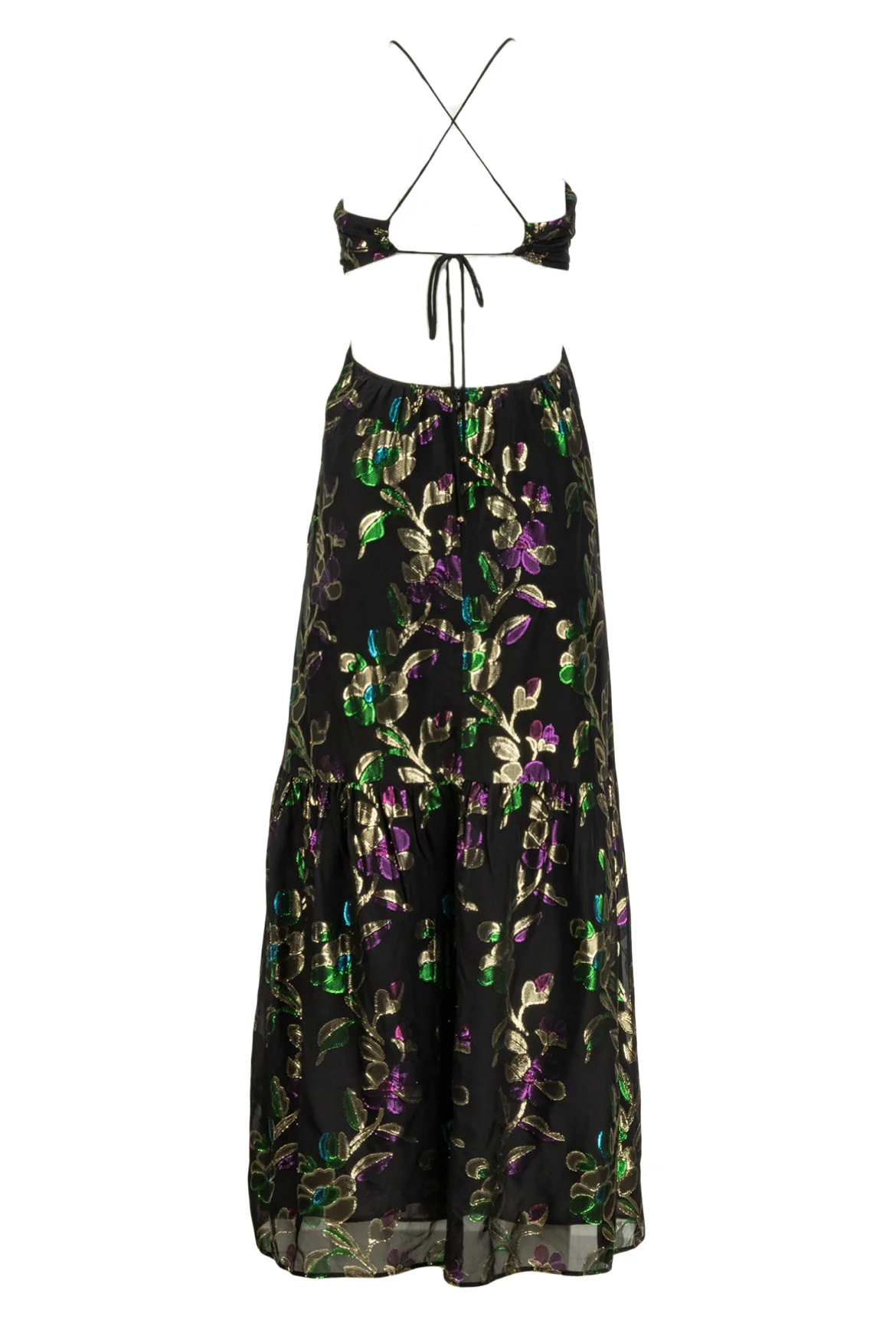 BA&SH Size 1 Floral Jaquard Dress - Image 2