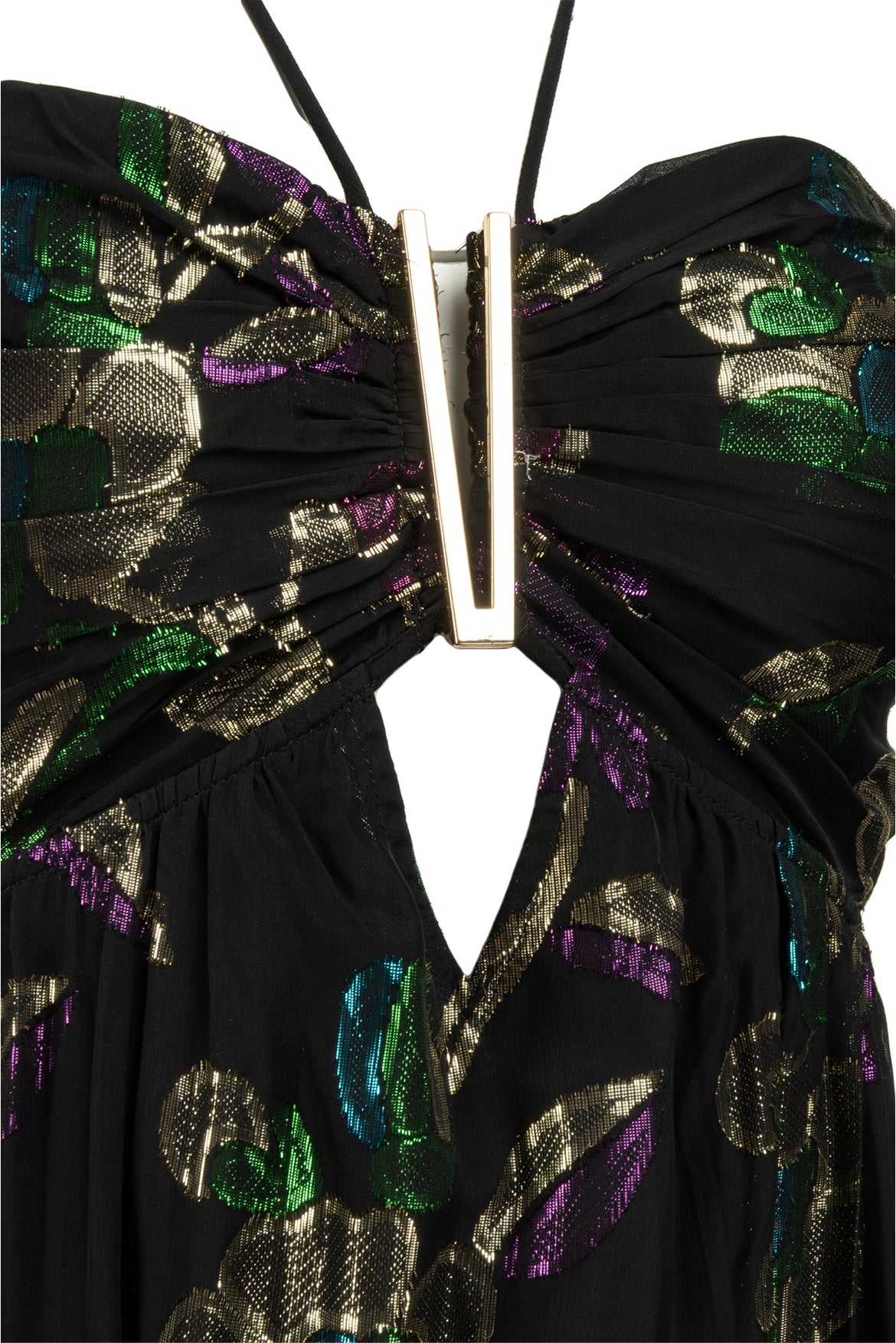 BA&SH Size 1 Floral Jaquard Dress - Image 3