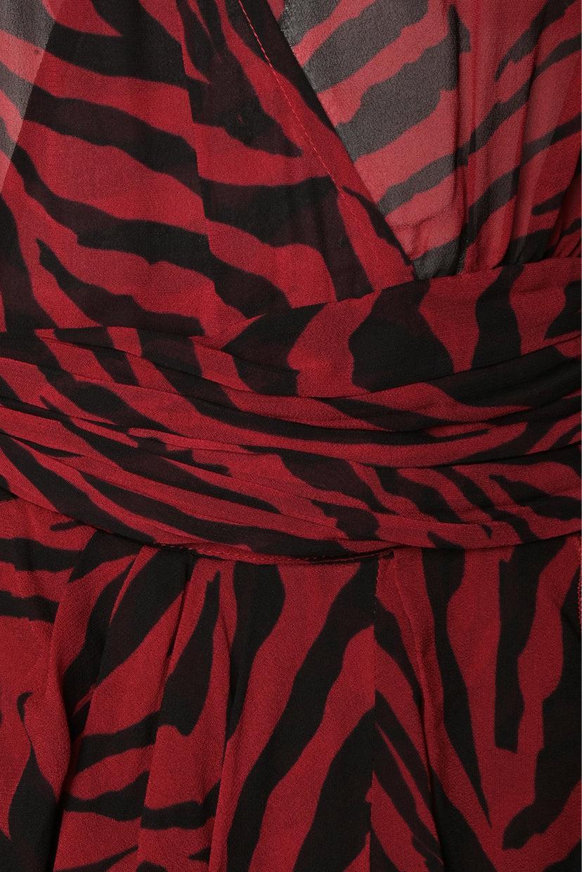 BA&SH Size 1 Zebra Print Mini Dress - Image 4