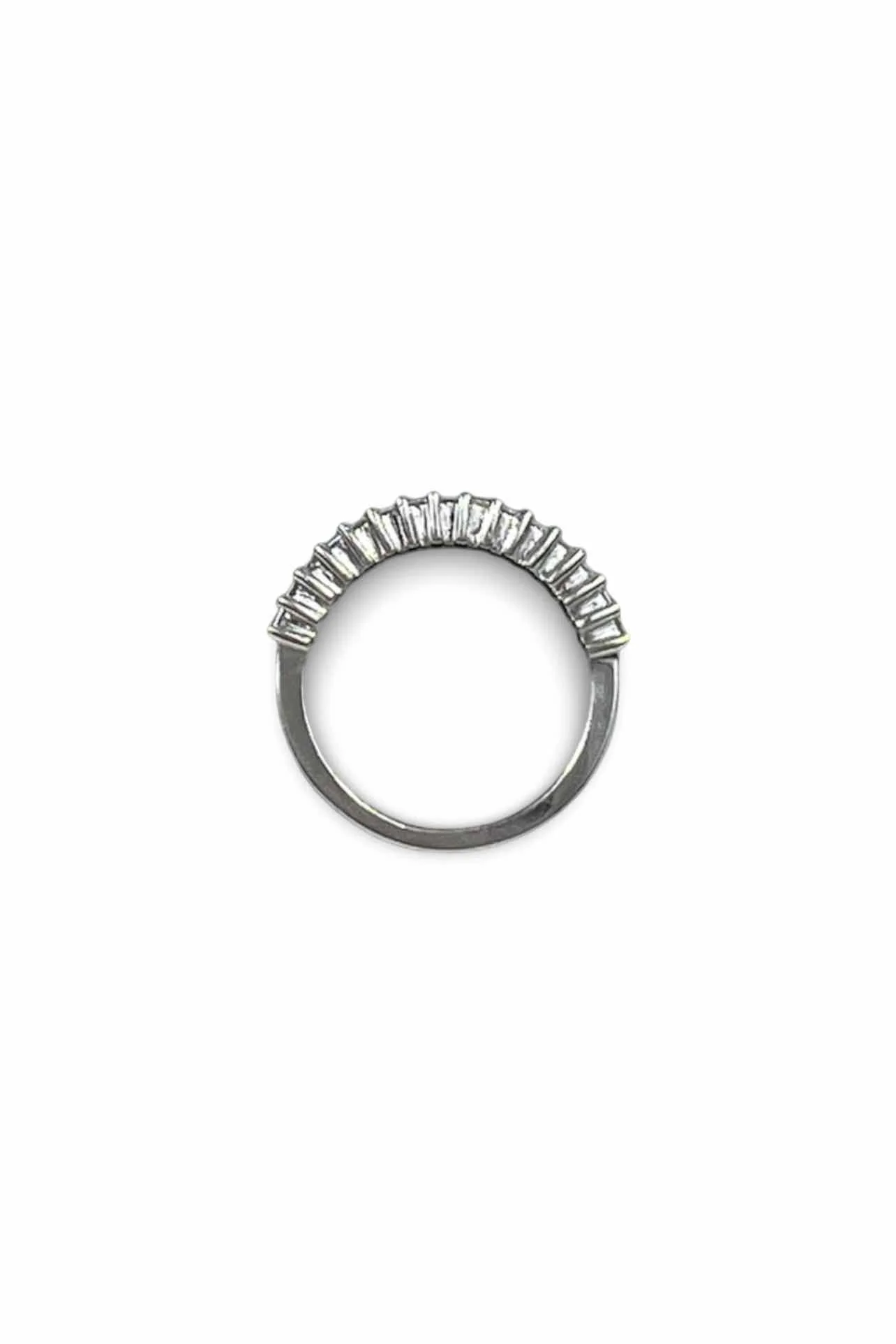 Baguette Half Eternity Band Size 7.75 Ring - Image 2