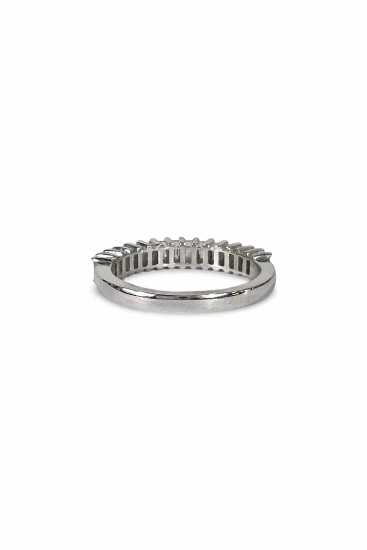Baguette Half Eternity Band Size 7.75 Ring - Image 3