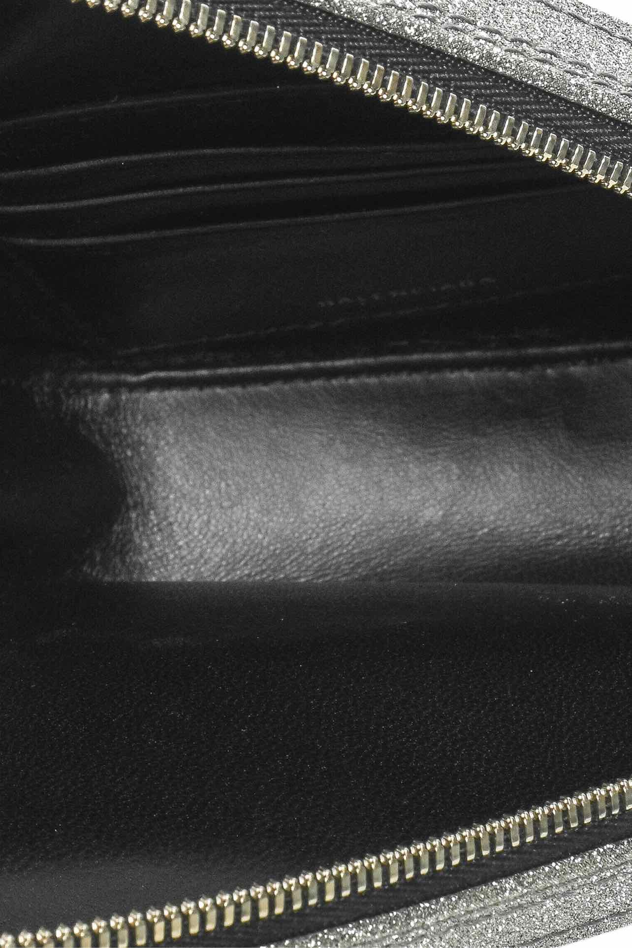 Balenciaga F/W 2018 Logo Glitter Triangle Clutch - Image 6