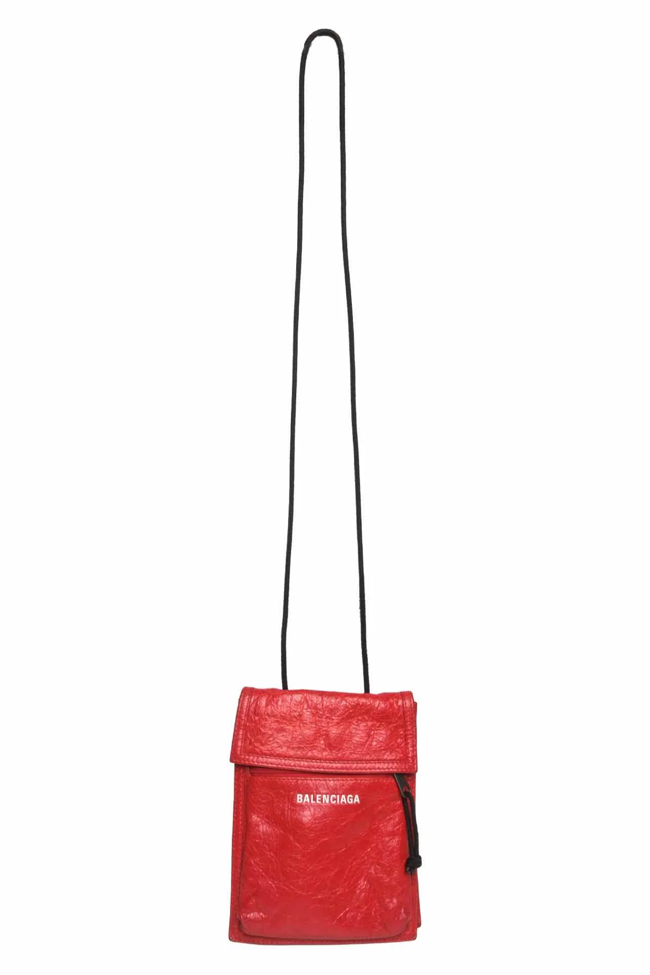 Balenciaga F/W 2020 Crinkled Leather Explorer Pouch Crossbody - Image 5