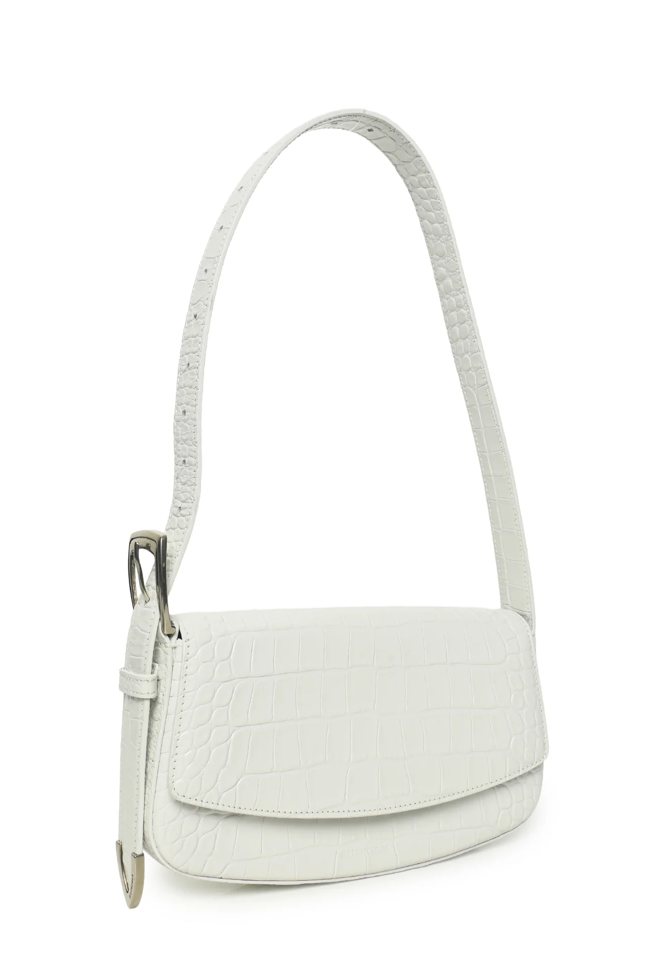 Balenciaga F/W 2020 Croc Embossed Leather Ghost Sling Shoulder Bag - Image 2