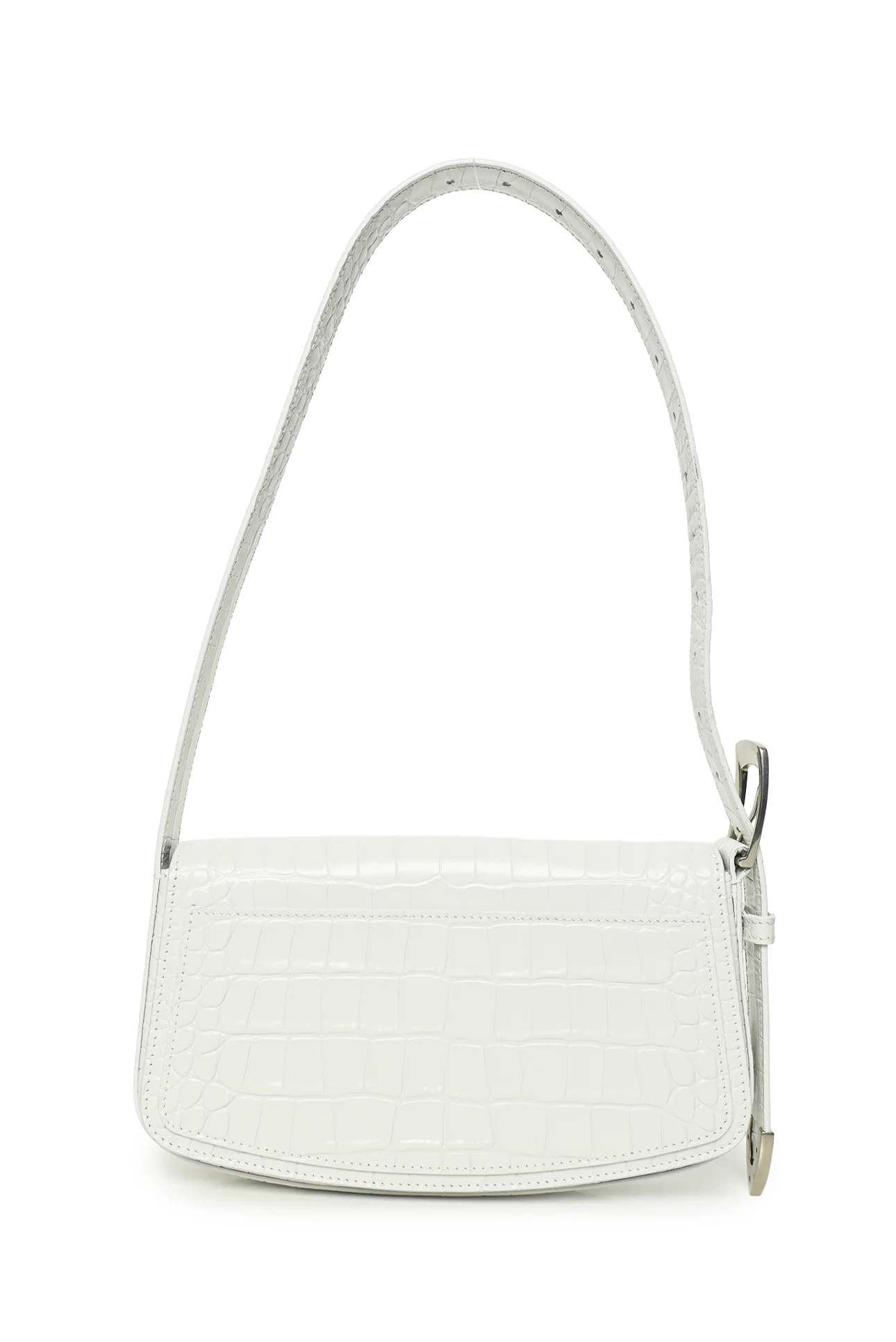 Balenciaga F/W 2020 Croc Embossed Leather Ghost Sling Shoulder Bag - Image 3