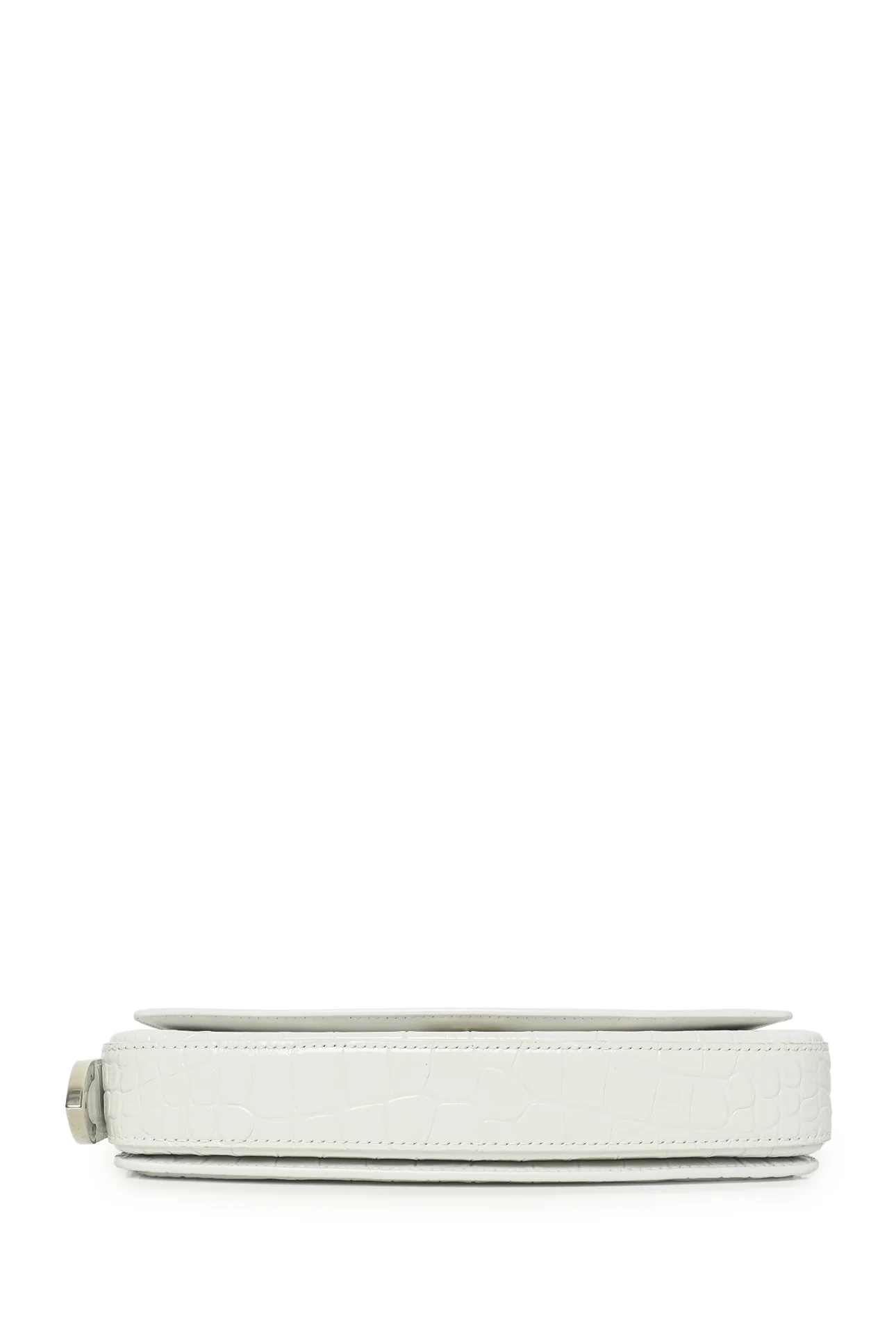 Balenciaga F/W 2020 Croc Embossed Leather Ghost Sling Shoulder Bag - Image 4
