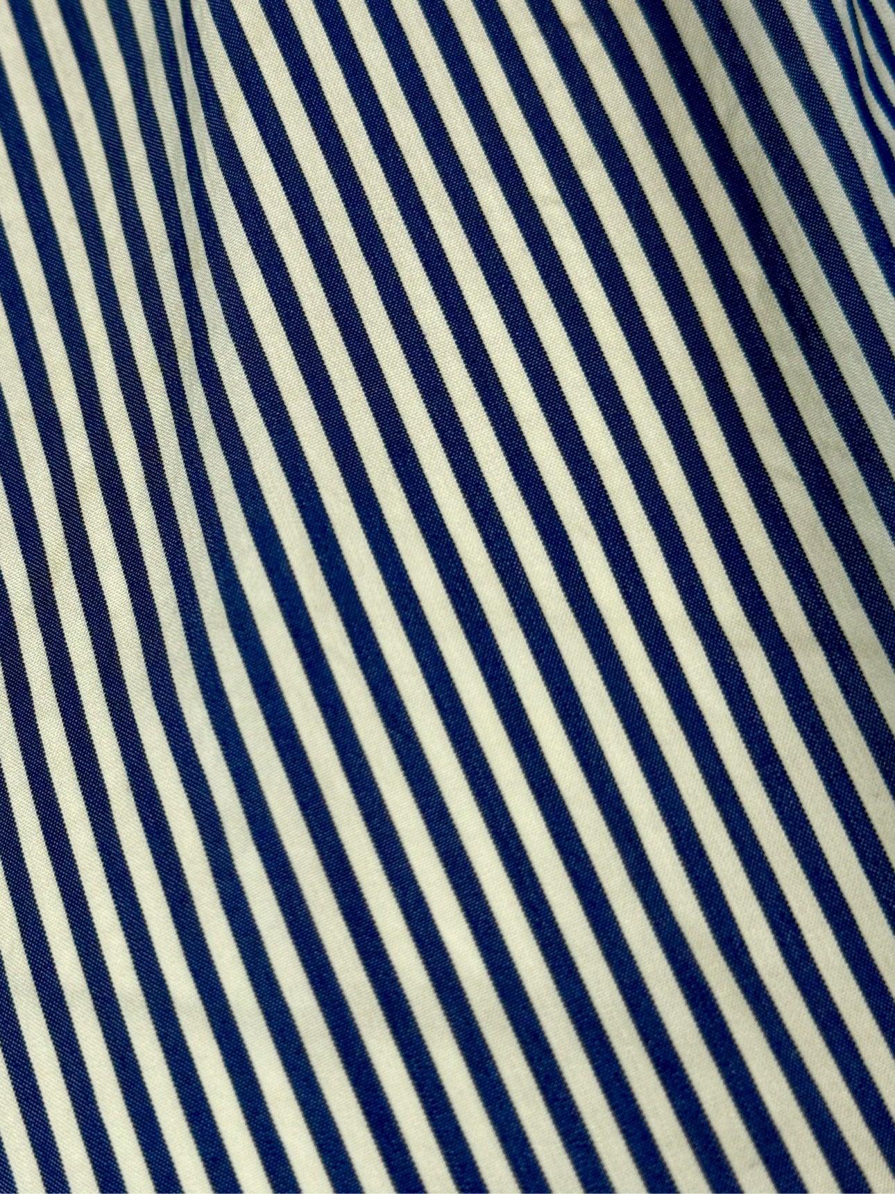 Balenciaga Size 34 2022 Striped Wrap Mini Dress - Image 3