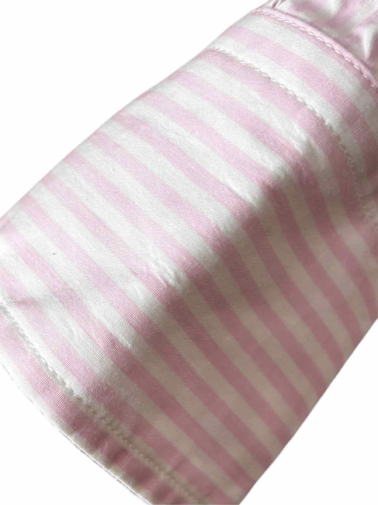 Balenciaga Size 36 2018 Striped Cotton Logo Blouse - Image 4