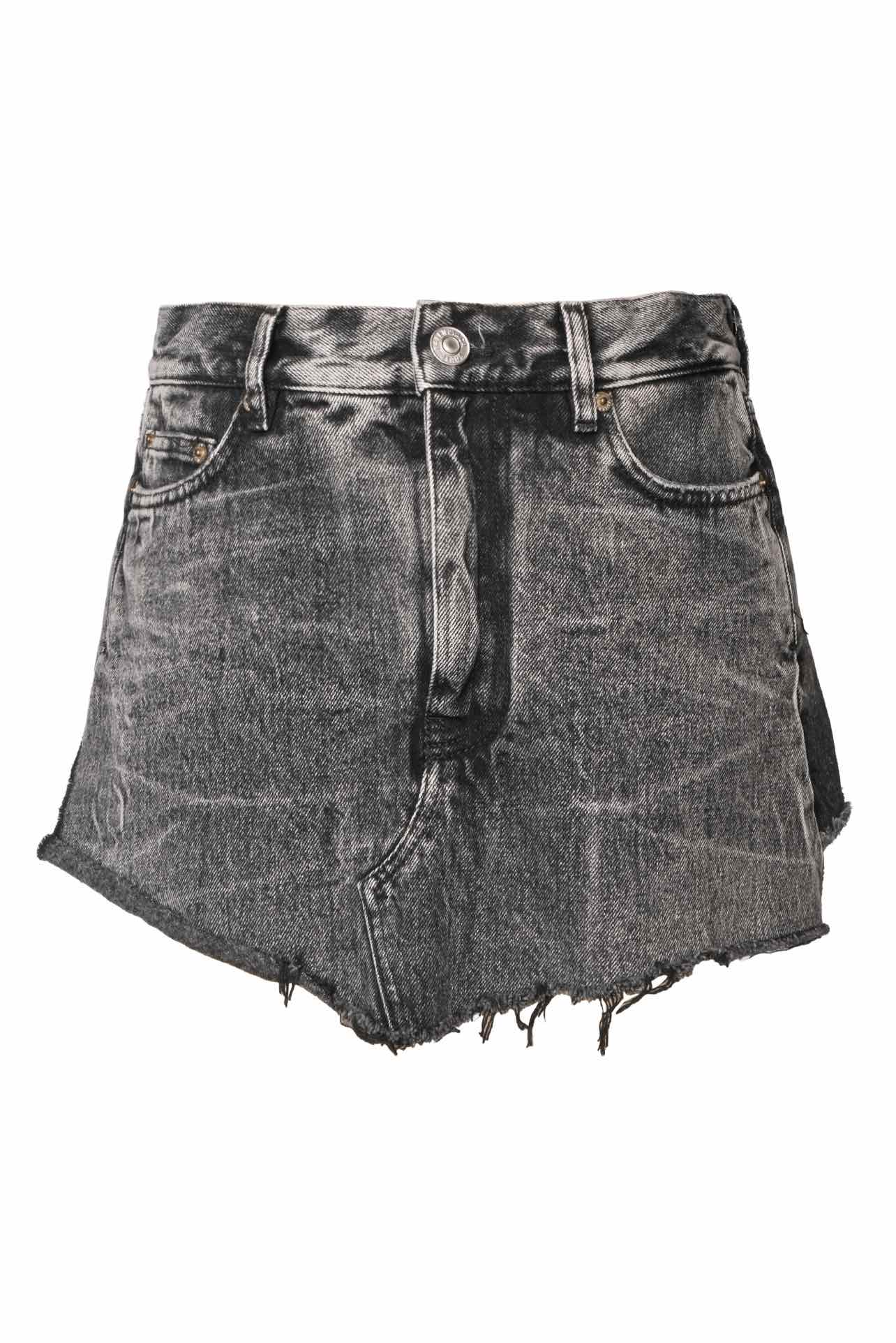 Balenciaga Size 36 2021 Acid Wash Distressed Skort