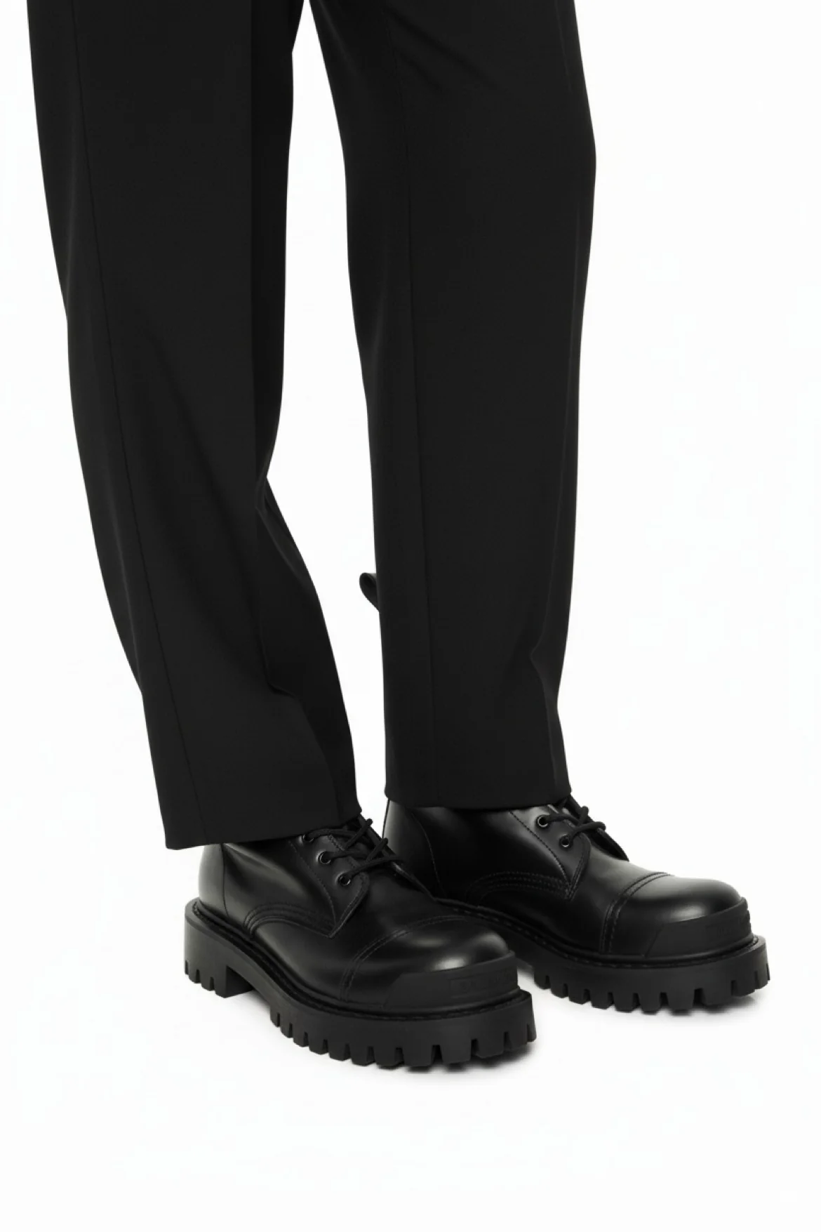 Balenciaga Size 37 Strike Lace-Up Boots - Image 7