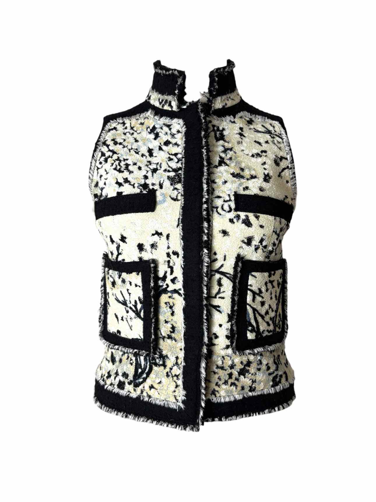 Balenciaga Size 38 2008 Runaway Abstract Pattern Jacquard Vest