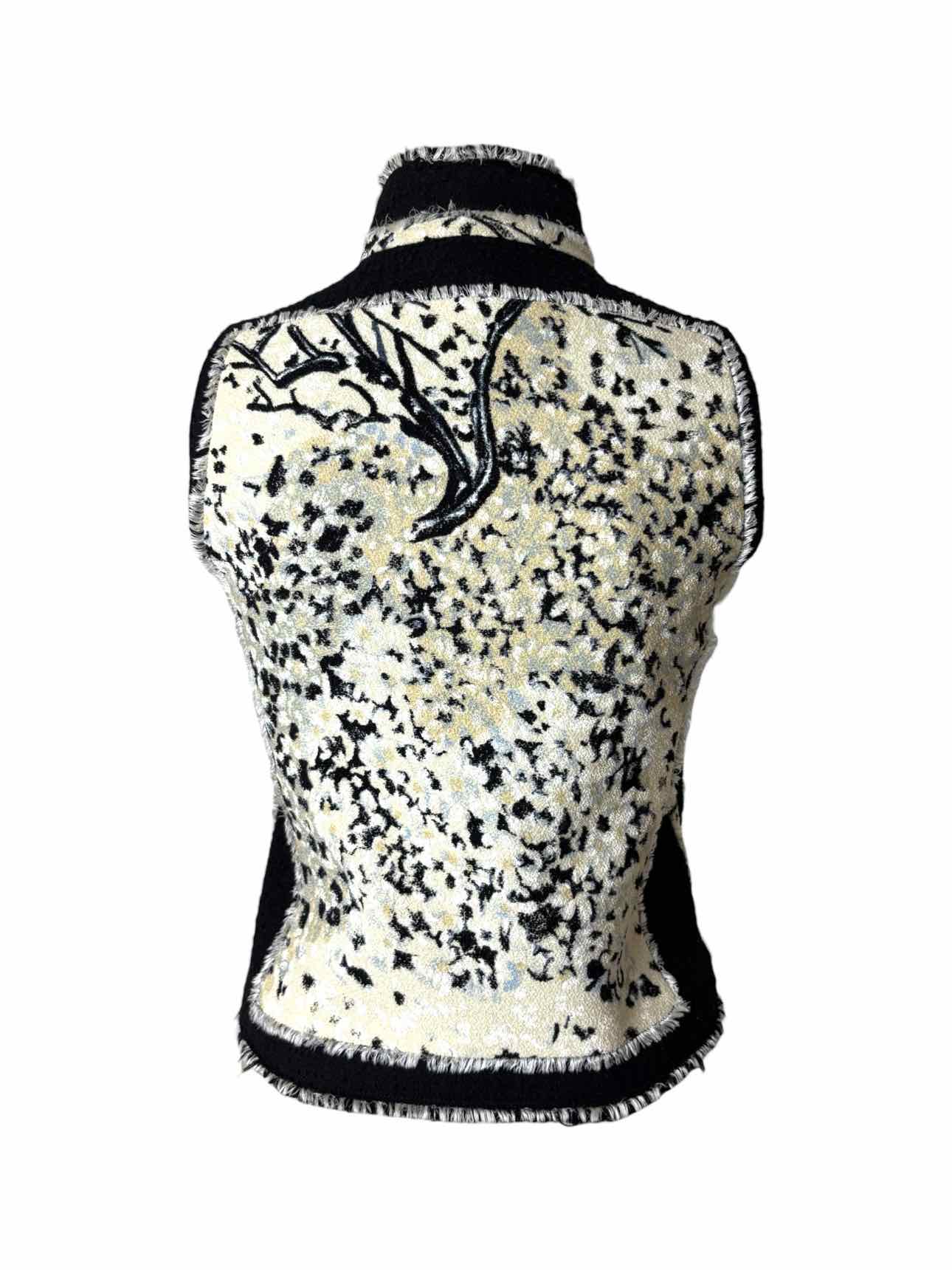 Balenciaga Size 38 2008 Runaway Abstract Pattern Jacquard Vest - Image 2