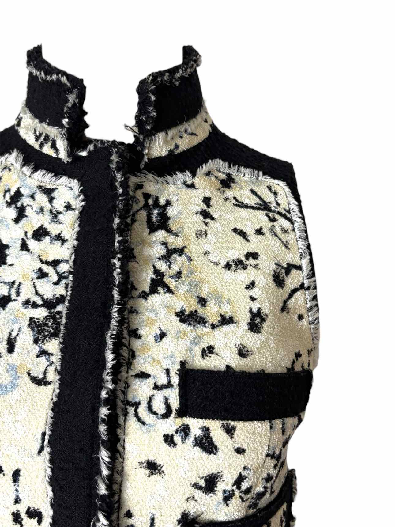 Balenciaga Size 38 2008 Runaway Abstract Pattern Jacquard Vest - Image 3