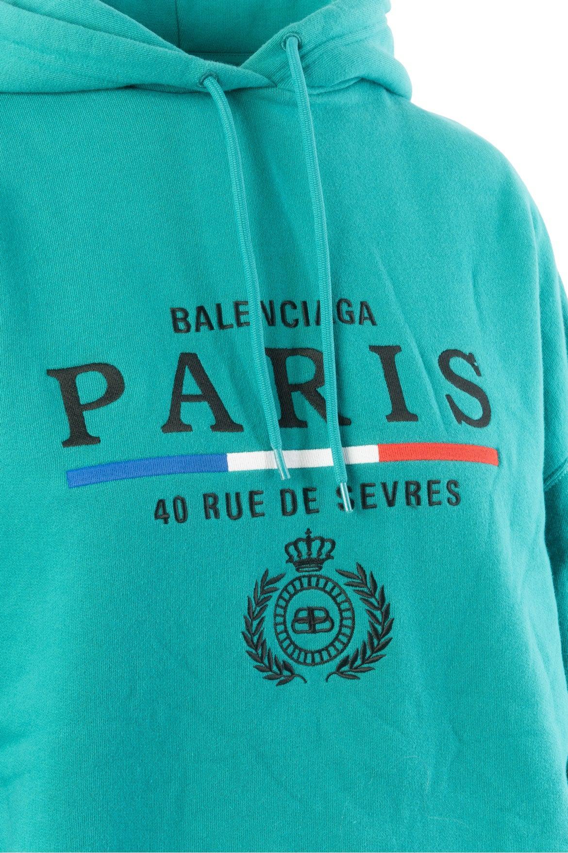 Balenciaga Size M 2019 Paris Flag Hoodie - Image 3
