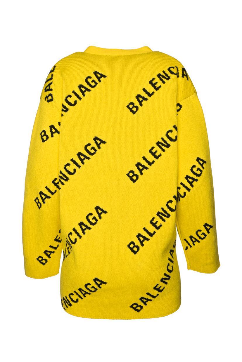 Balenciaga Size XS 2020 Unisex Allover Logo Cardigan - Image 2