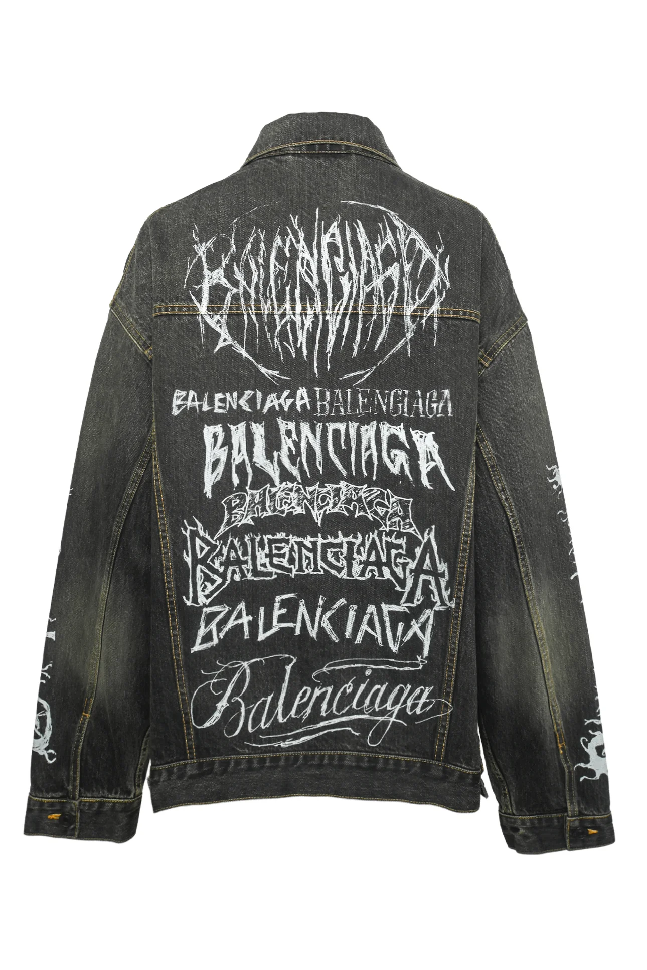 Balenciaga Size XS 2023 Unisex Diy Metal Oversized Denim Jacket - Image 2