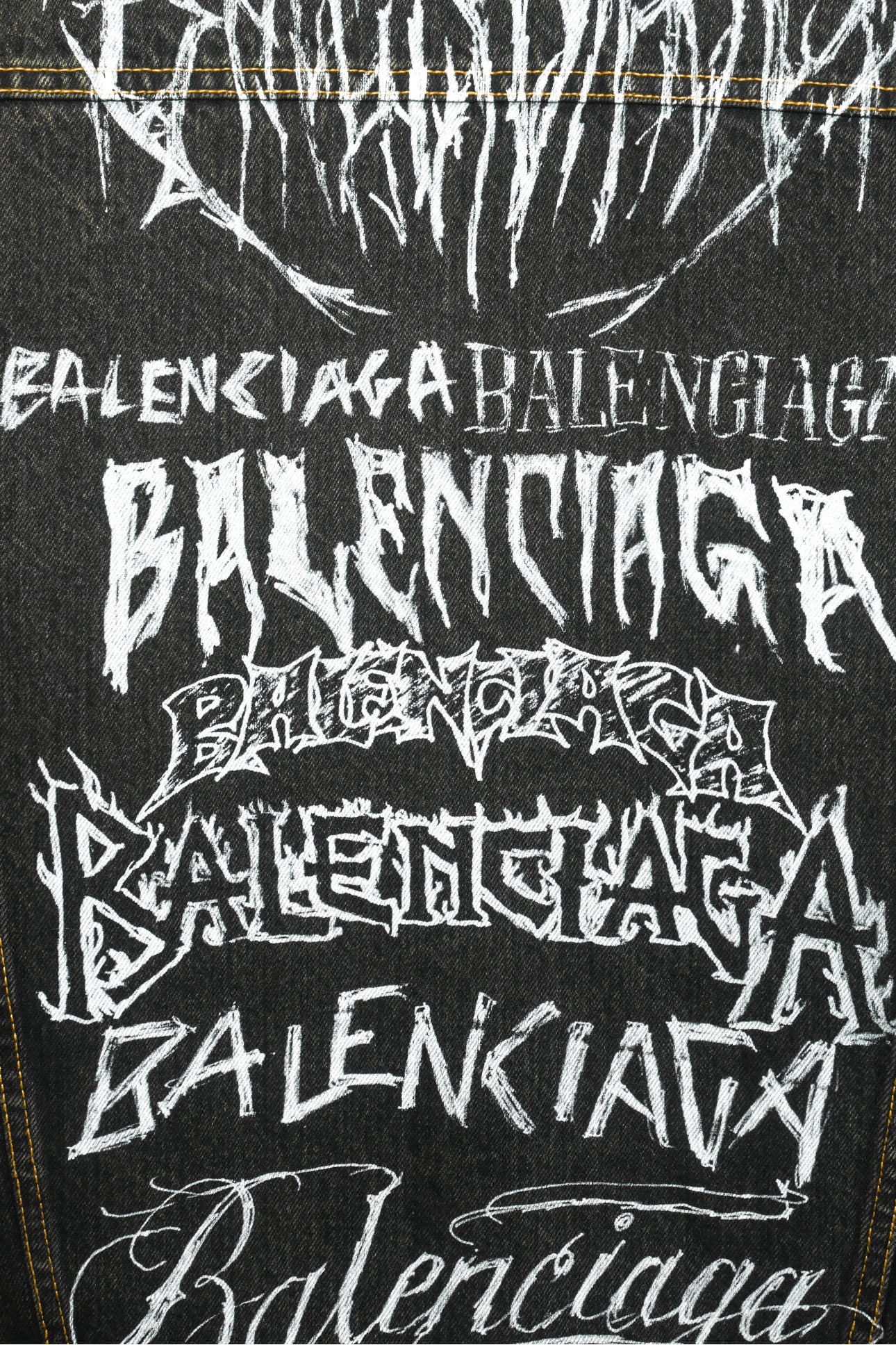 Balenciaga Size XS 2023 Unisex Diy Metal Oversized Denim Jacket - Image 4