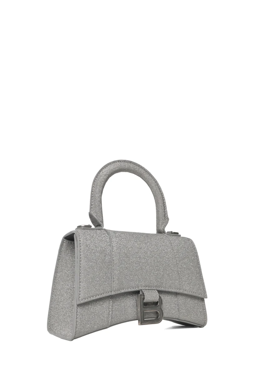 Balenciaga XS Glitter Hourglass Top Handle Bag - Image 2