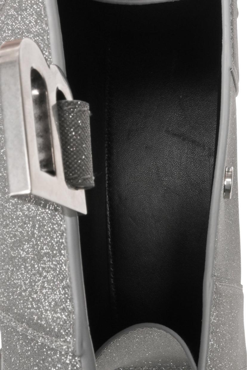 Balenciaga XS Glitter Hourglass Top Handle Bag - Image 5