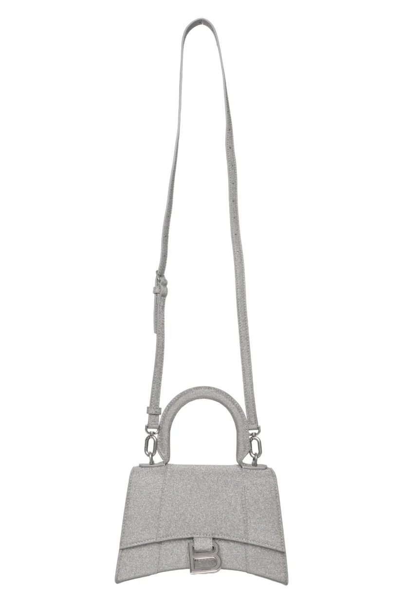 Balenciaga XS Glitter Hourglass Top Handle Bag - Image 6