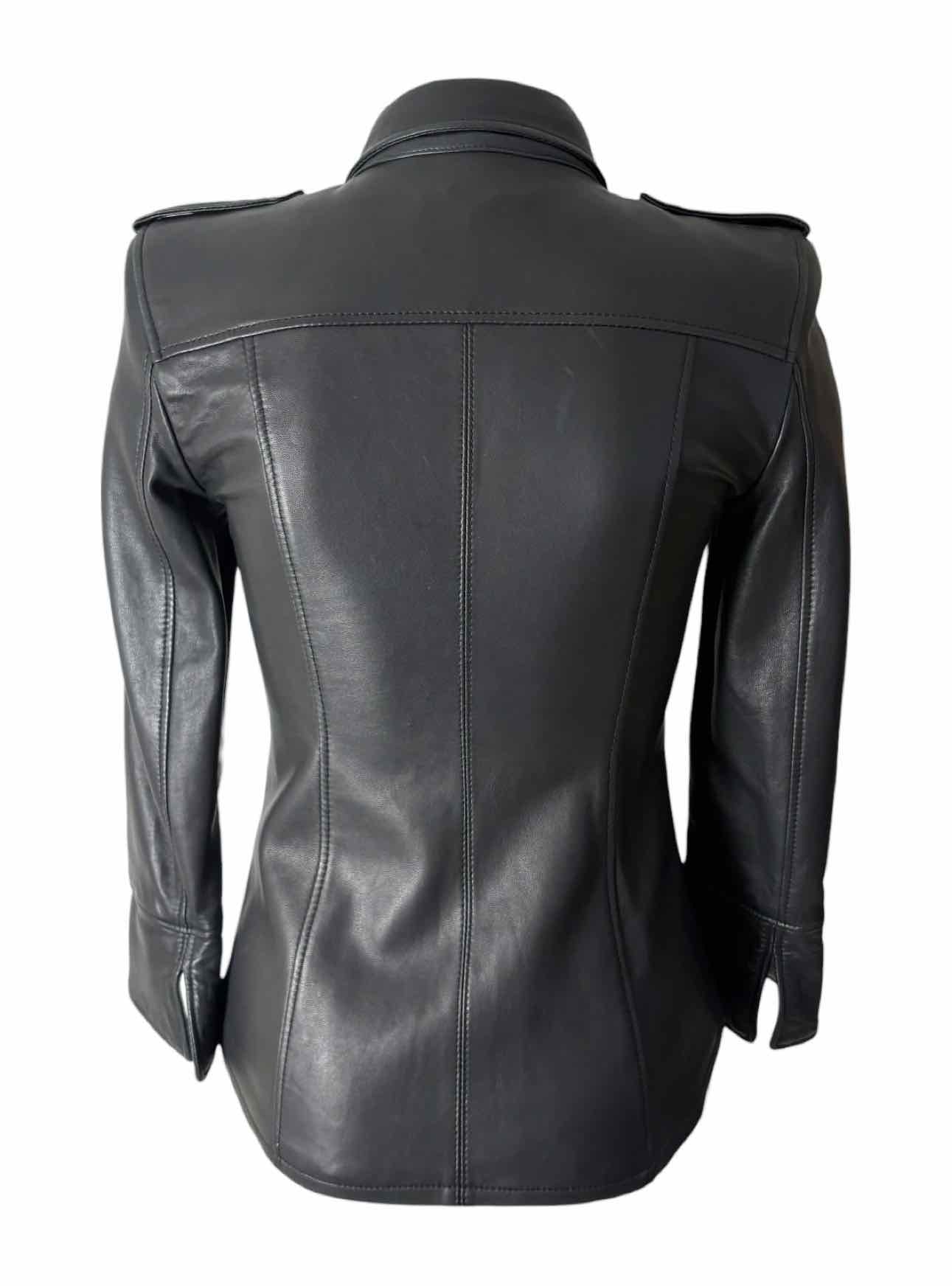Balmain Leather Patch Pocket Size 36 Tops - Image 2