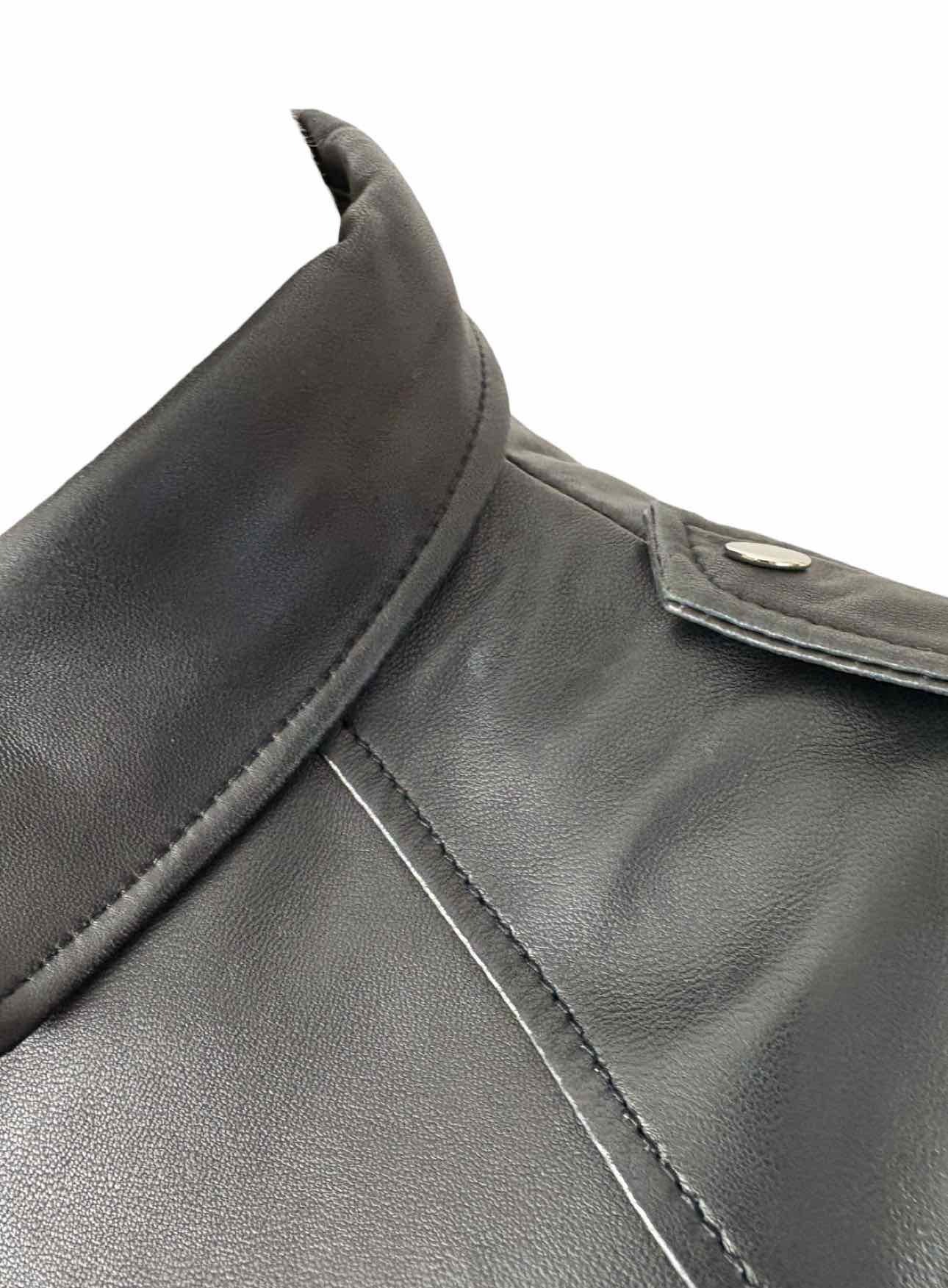 Balmain Leather Patch Pocket Size 36 Tops - Image 7