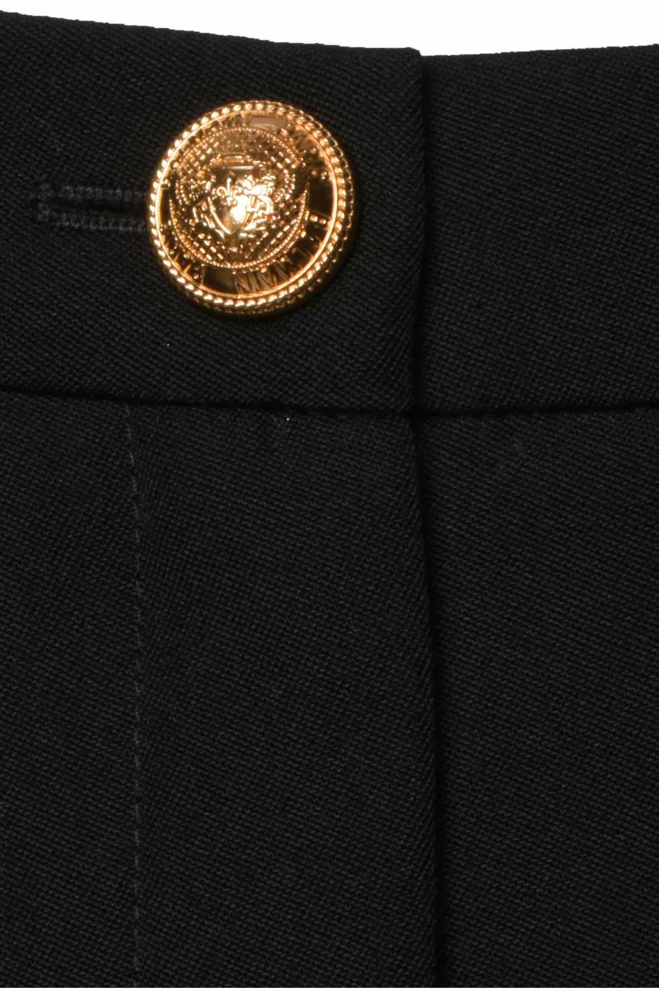 Balmain Size 2 Wool High-Waisted Bike Shorts - Image 3