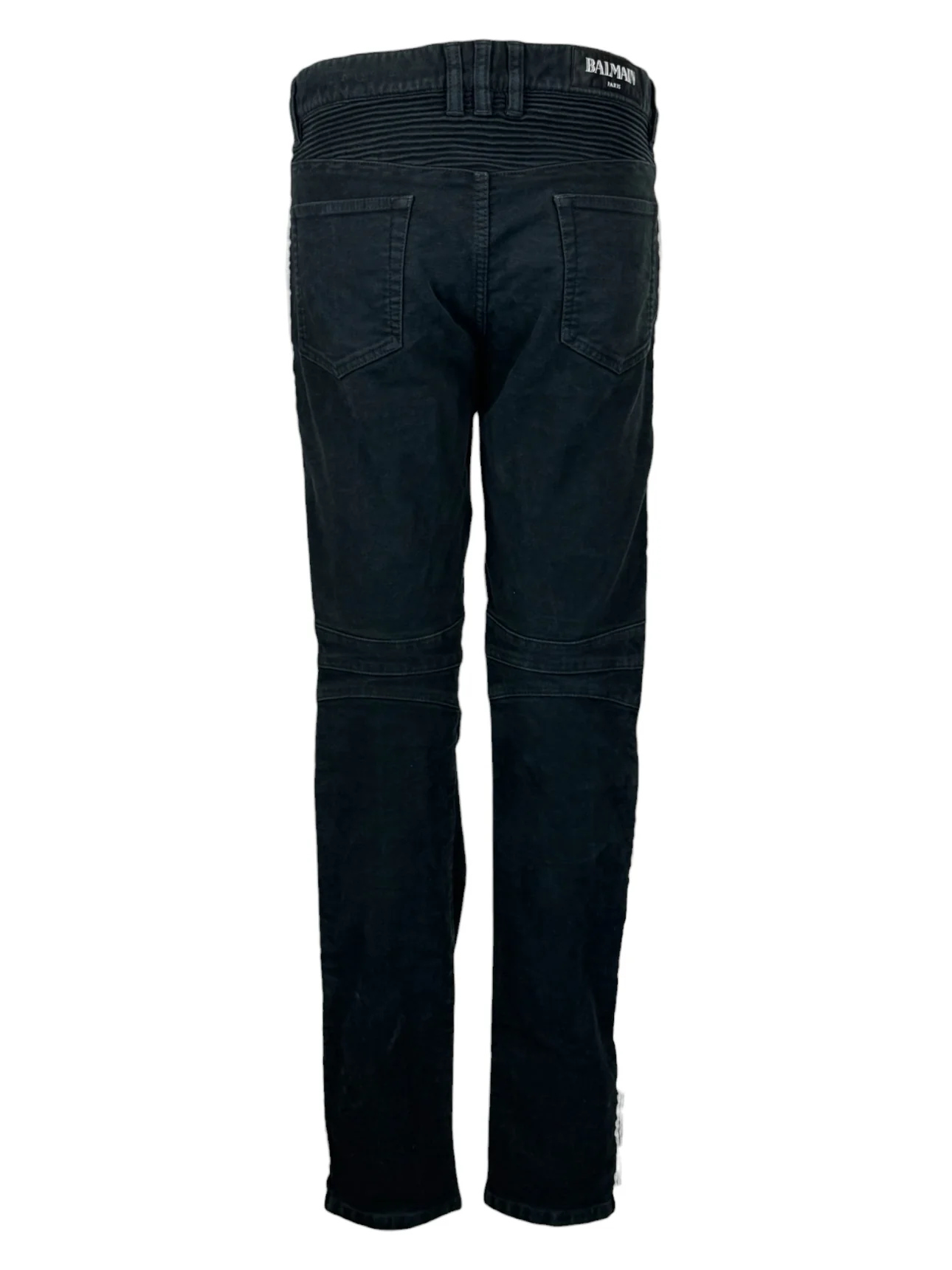 Balmain Size 32 Men's Slim Fit Biker Pants - Image 2