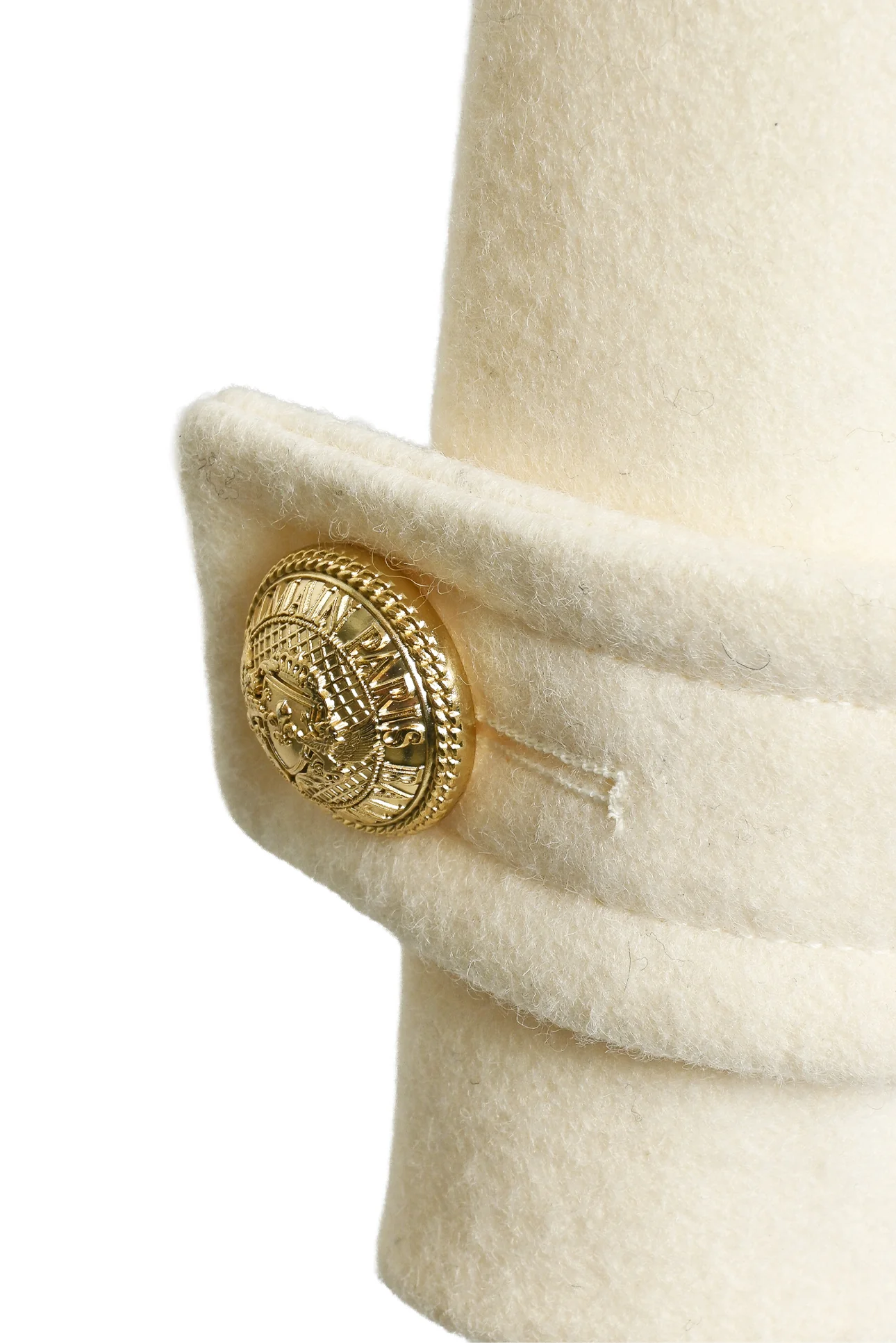 Balmain Size 34 Double-Breasted Wool Peacoat Jacket - Image 4