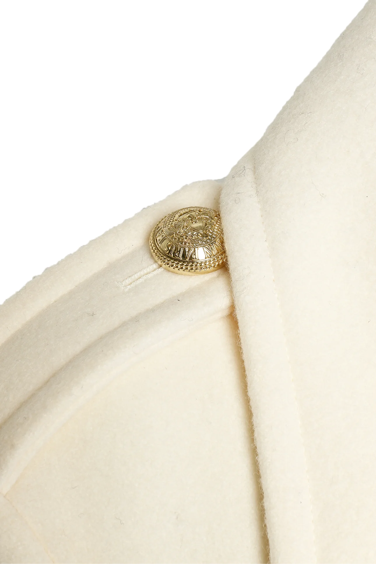 Balmain Size 34 Double-Breasted Wool Peacoat Jacket - Image 5