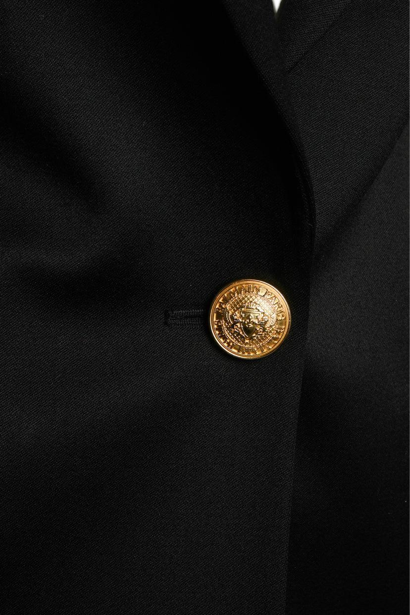 Balmain Size 34 Single Breasted Wool Blazer - Image 4