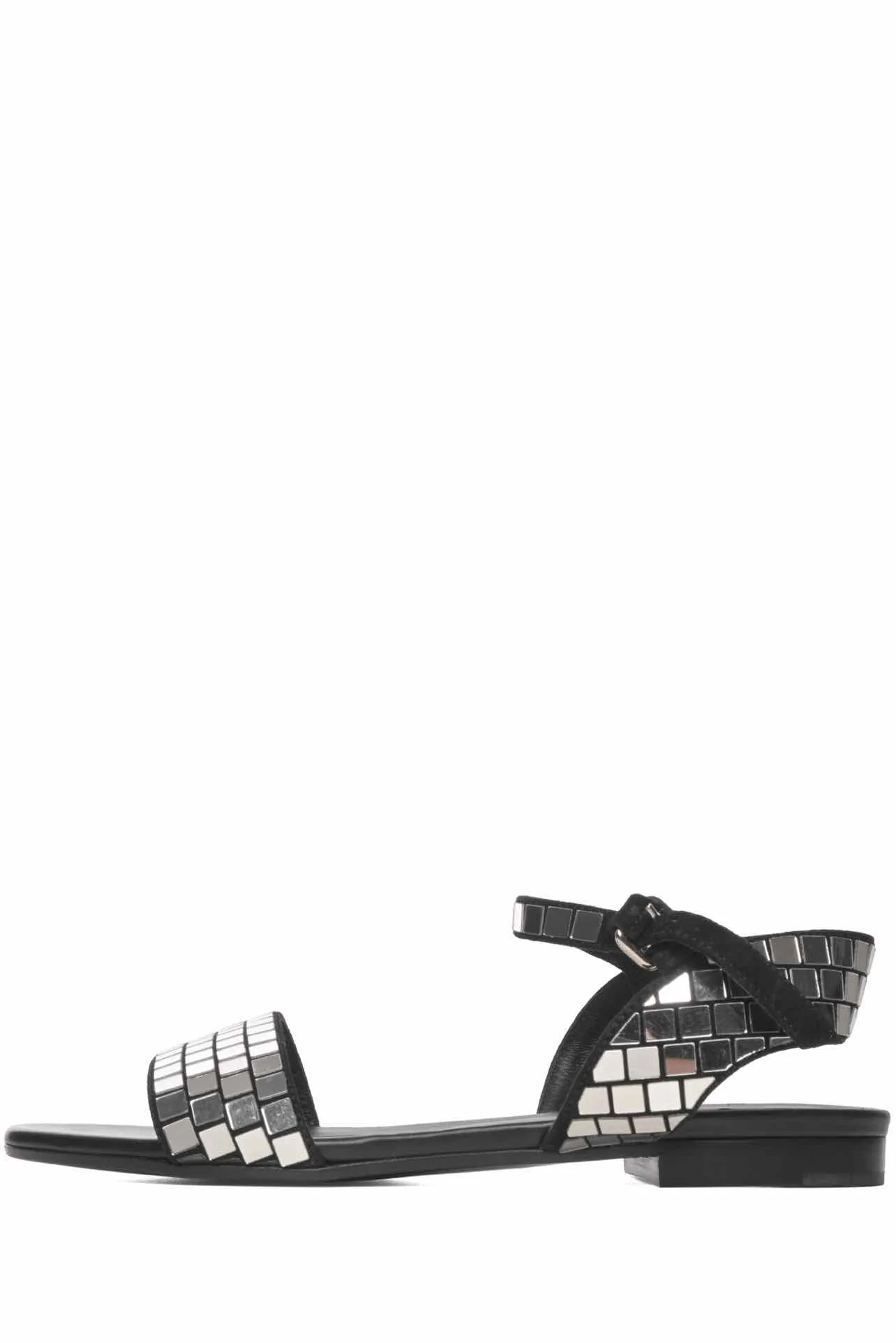 Balmain Size 35.5 Leather Ankle Strap Embellished Sandals - Image 3