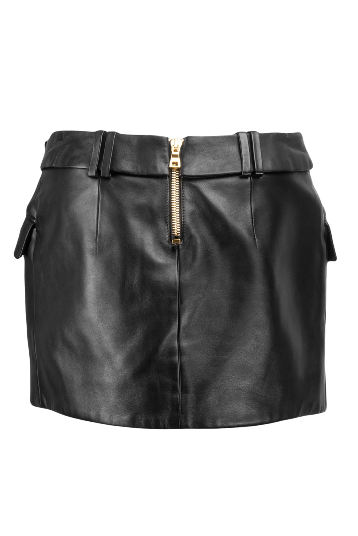 Balmain Size 36 B Buckle Wrap Effect Mini Skirt - Image 2