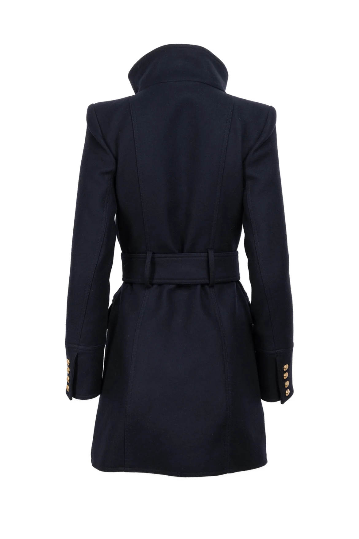 Balmain Size 36 Double Breasted Wool and Cashmere Coat - Image 2