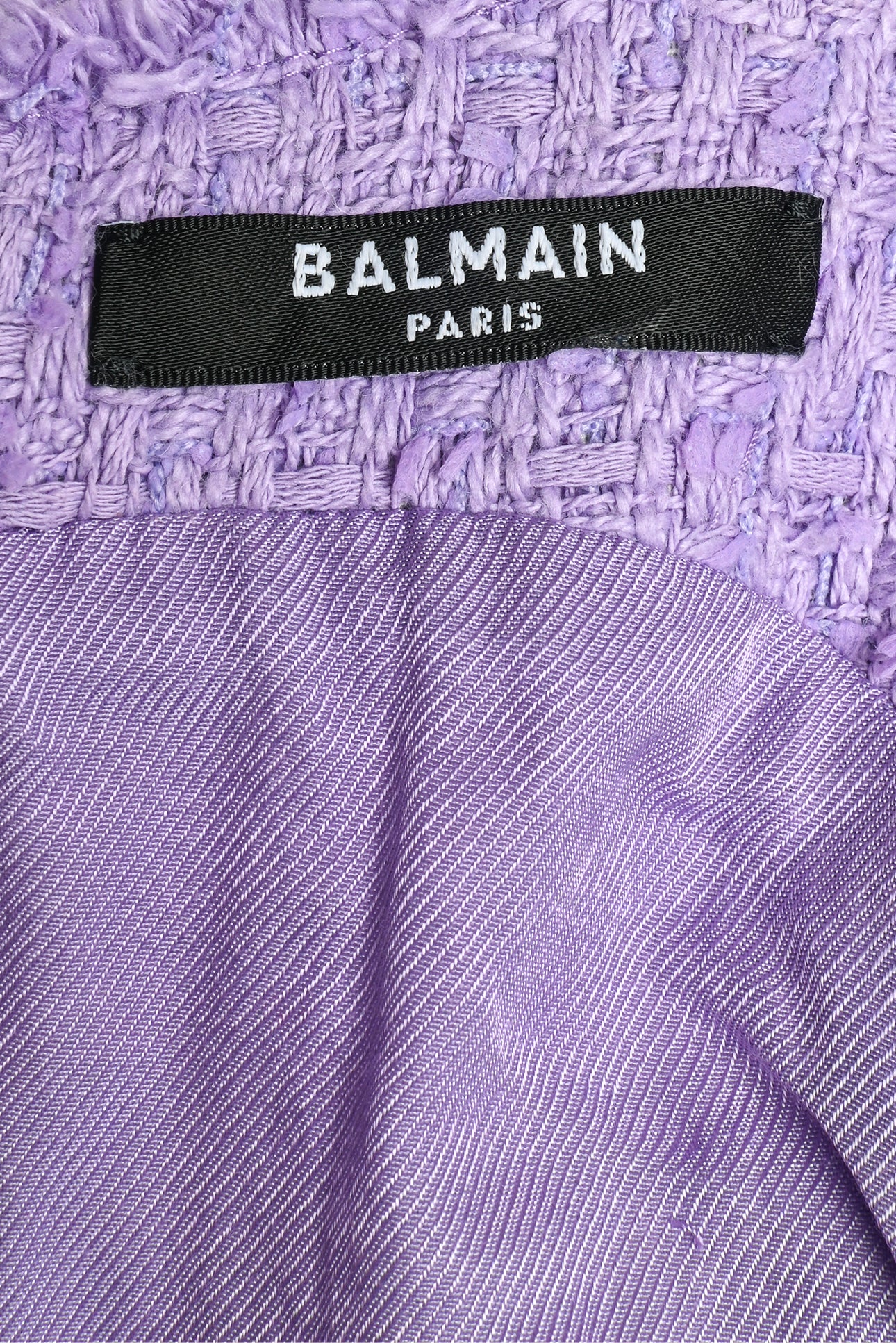 Balmain Size 36 Tweed Crop Tank Top - Image 4