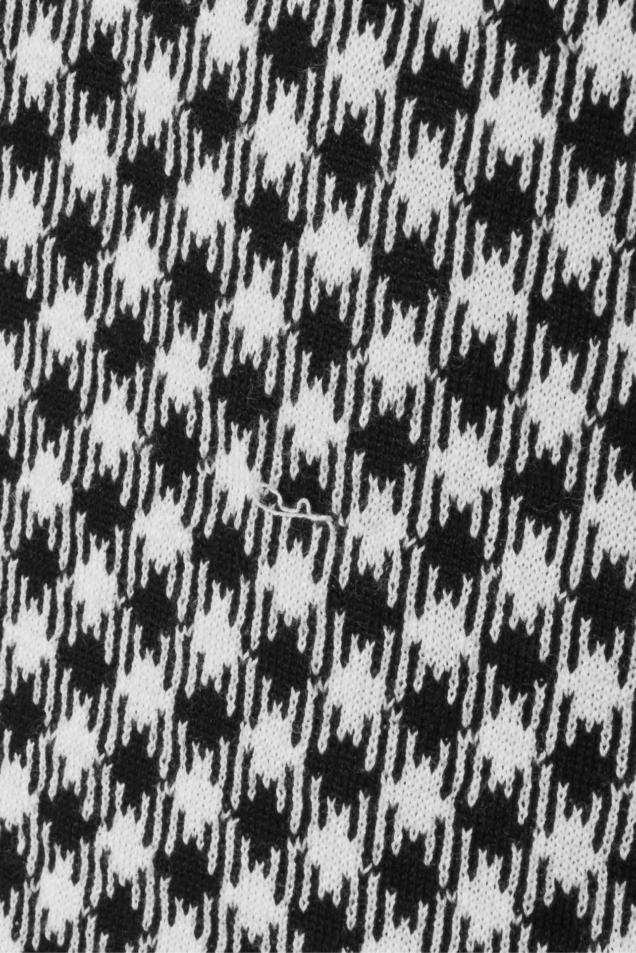 Balmain Size 38 Houndstooth Button Front Tank Top - Image 4