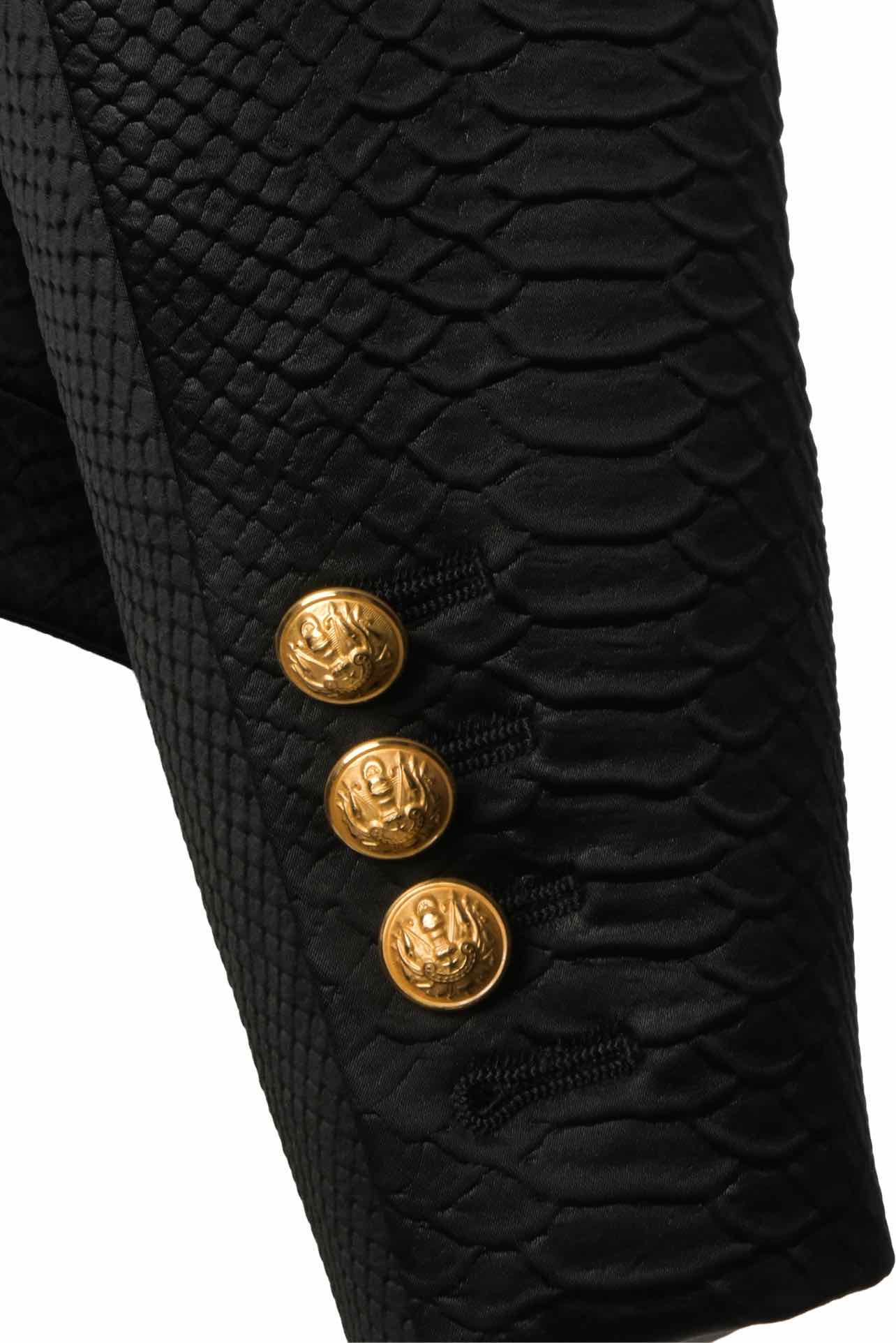 Balmain Size 42 Men's Croc Embossed Blazer - Image 4