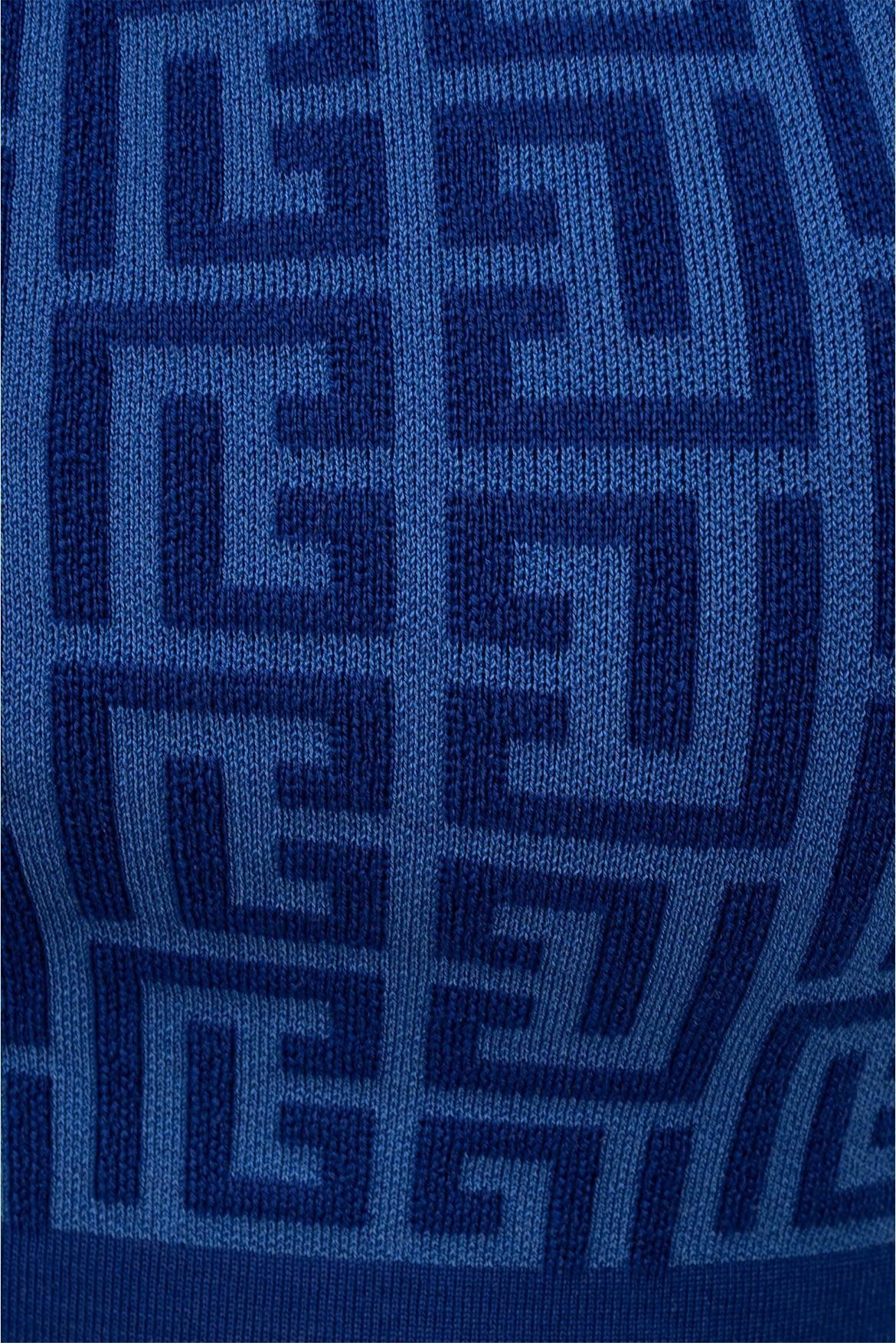 Balmain Size 6 Scoop Neck Monogram Jacquard Tank Top - Image 3
