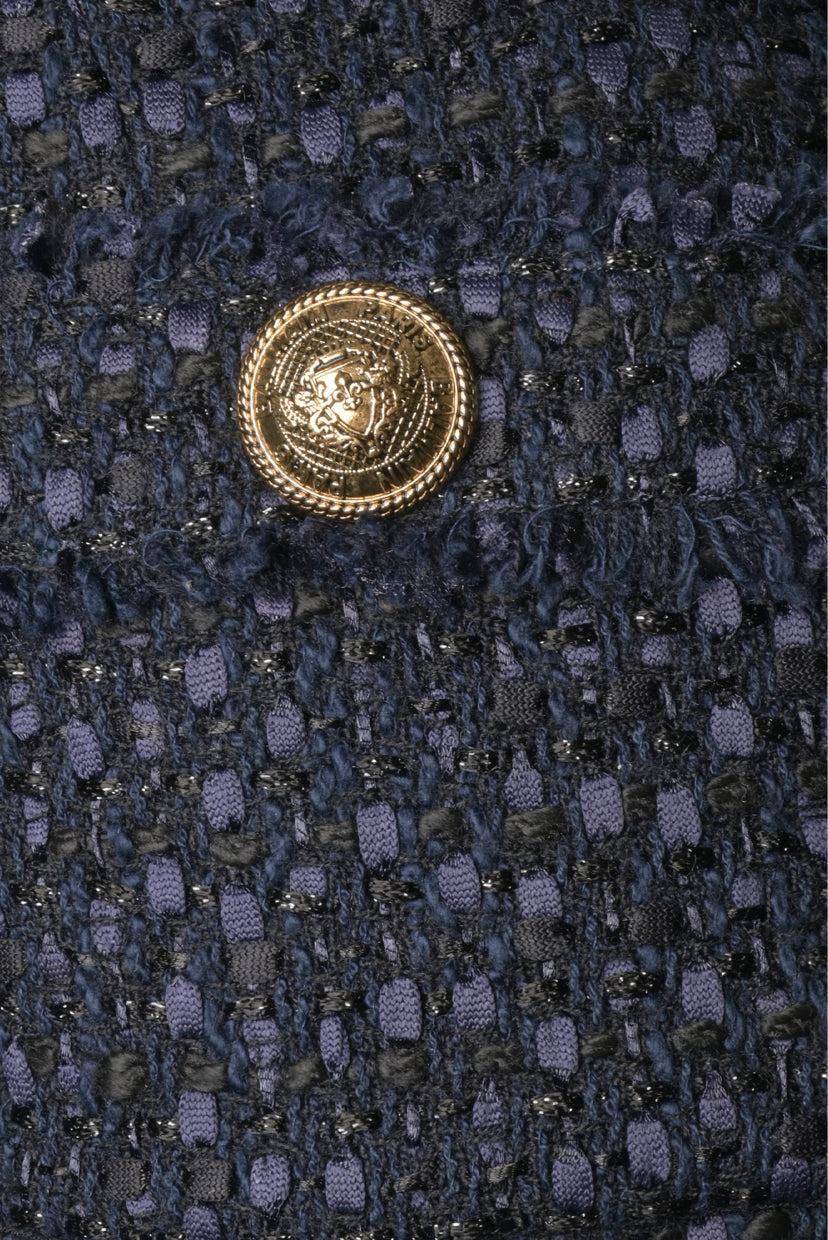 Balmain Size L Tweed Blazer - Image 3