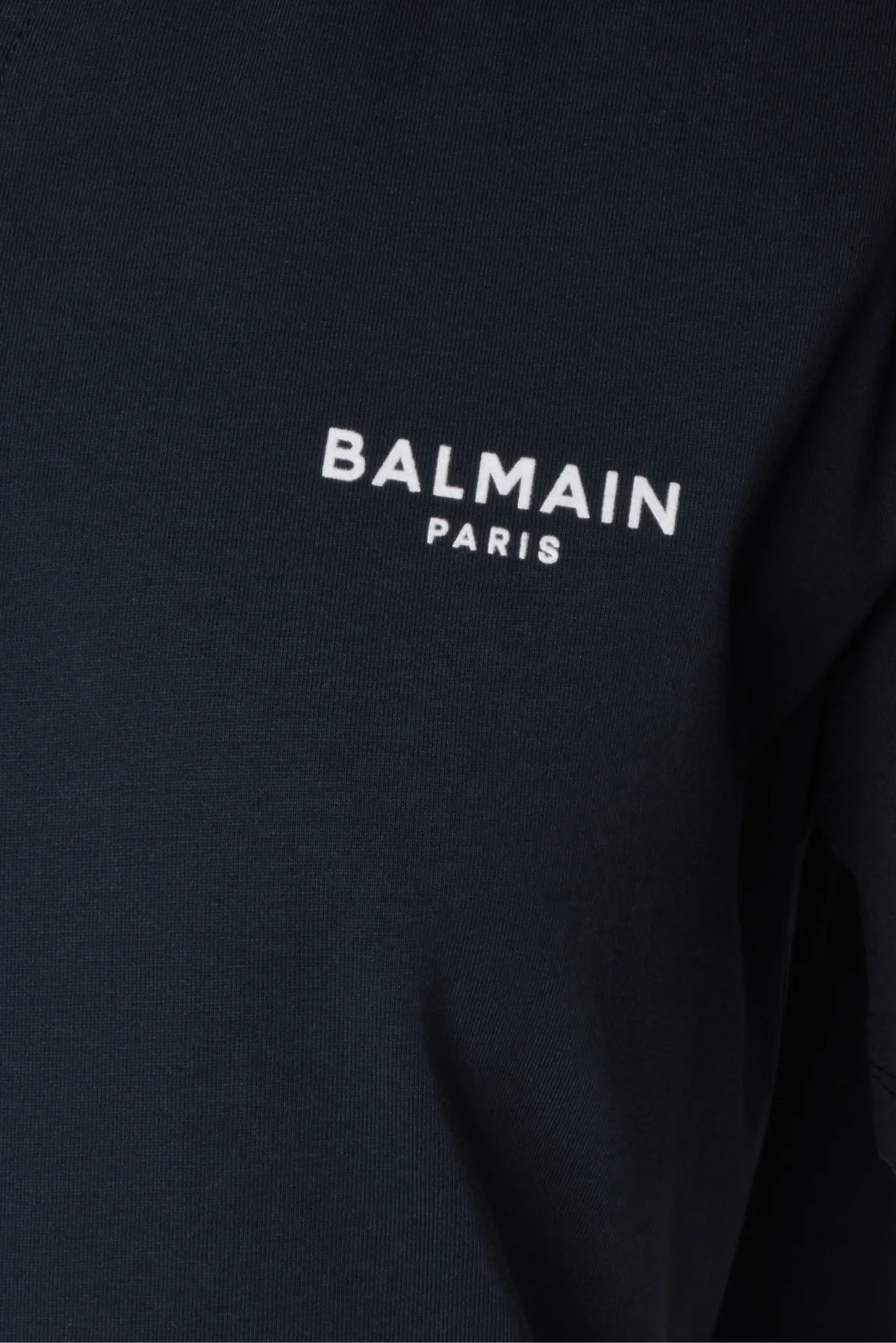 Balmain Size M Men's Flocked-Logo Cotton Jersey Polo Shirt - Image 3