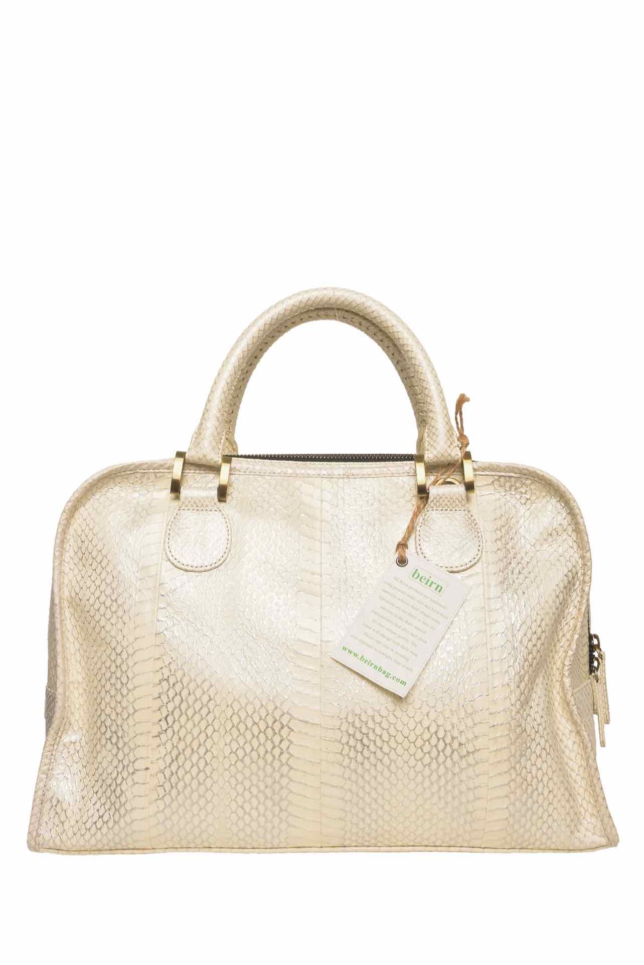 Beirn Small Ali Snakeskin Tote - Image 4